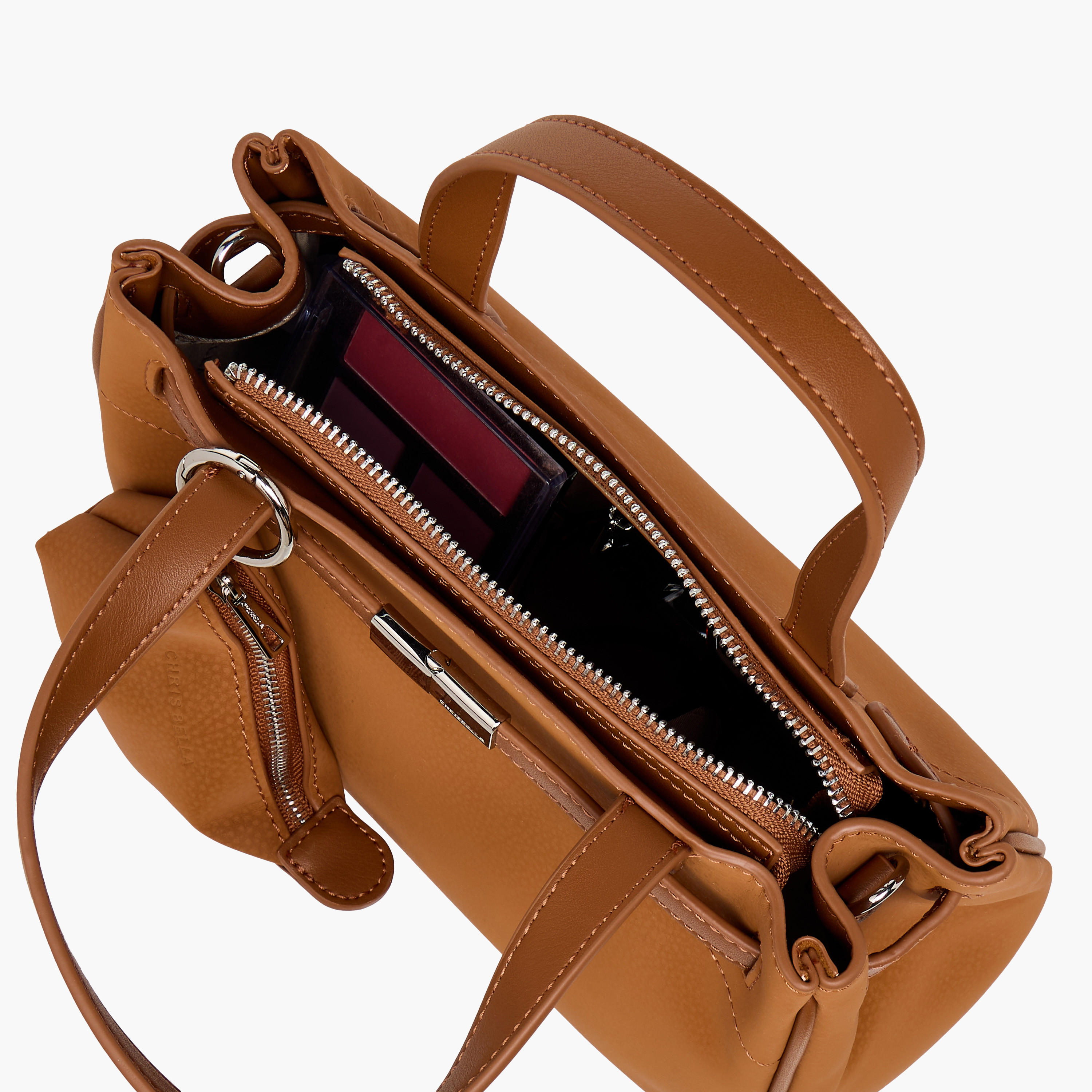 شنطة كروس بودي سادة بحزام قابل للتعديل مع شنطة صغيرةمن كريسبيلا-women-bagsandwallets-handbags-image-9