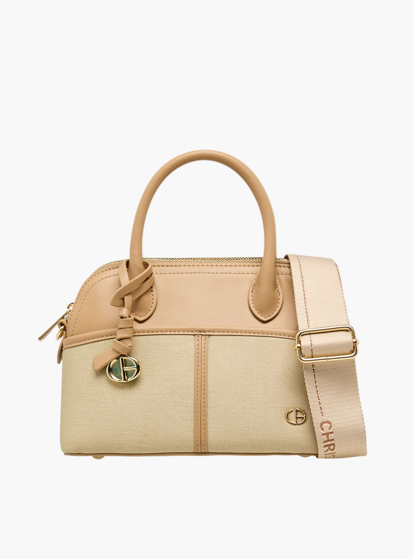 Chrisbella Colourblock Tote Bag with Zip Closure-women-bagsandwallets-handbags-image-1