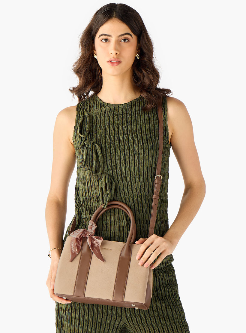 Chrisbella Panelled Crossbody Bag with Scarf Detail and Wallet-women-bagsandwallets-handbags-image-2