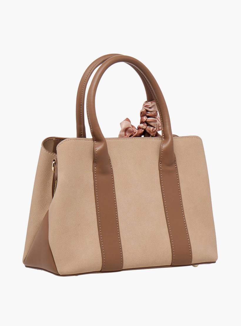Chrisbella Panelled Crossbody Bag with Scarf Detail and Wallet-women-bagsandwallets-handbags-image-4