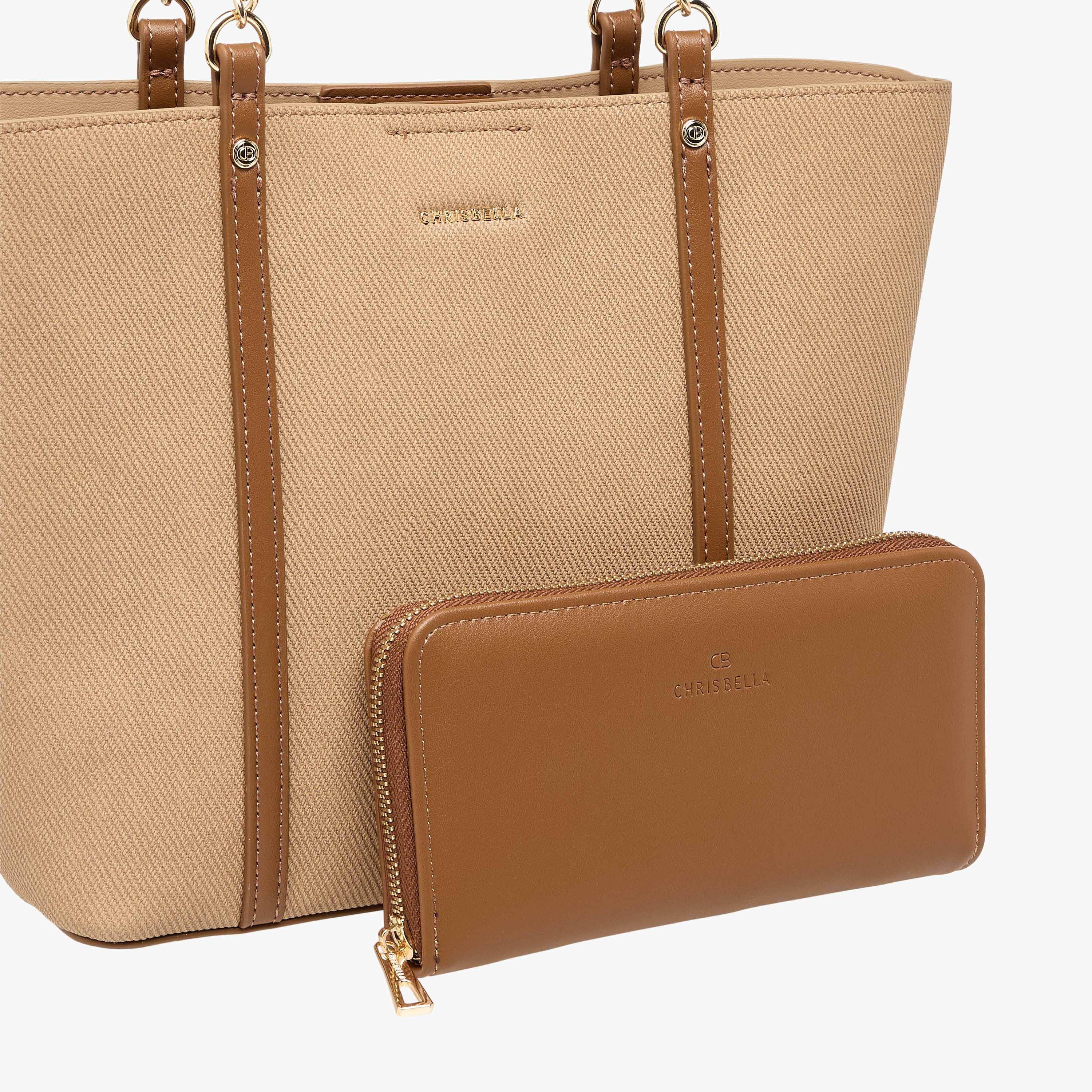 شنطة توتي بقوالب ملونة مع محفظة وحمالات سلسلة من كريسبيلا-women-bagsandwallets-handbags-image-6