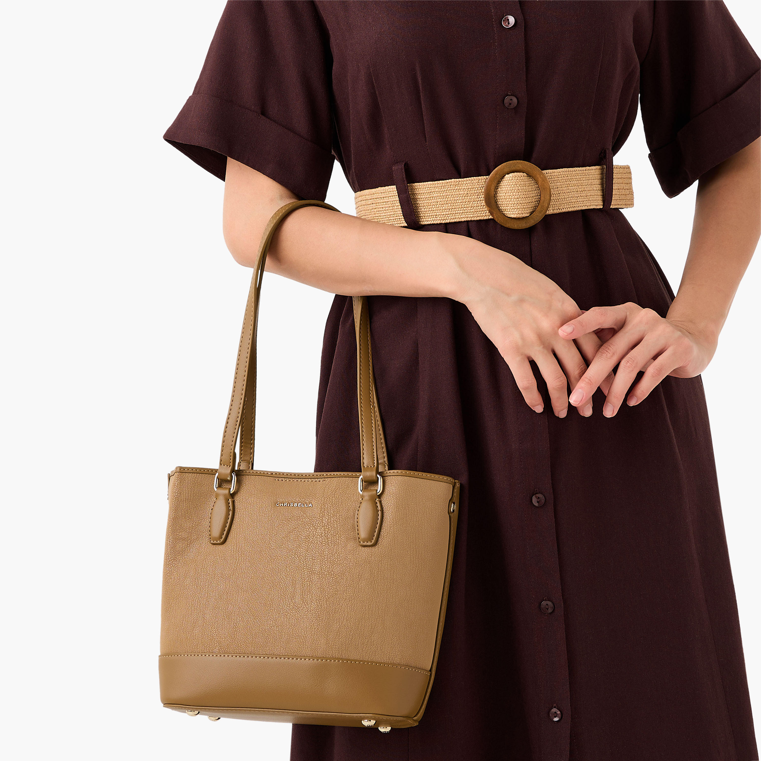 شنطة توت بارزة الملمس مع محفظة من كريسبيلا-women-bagsandwallets-handbags-image-10