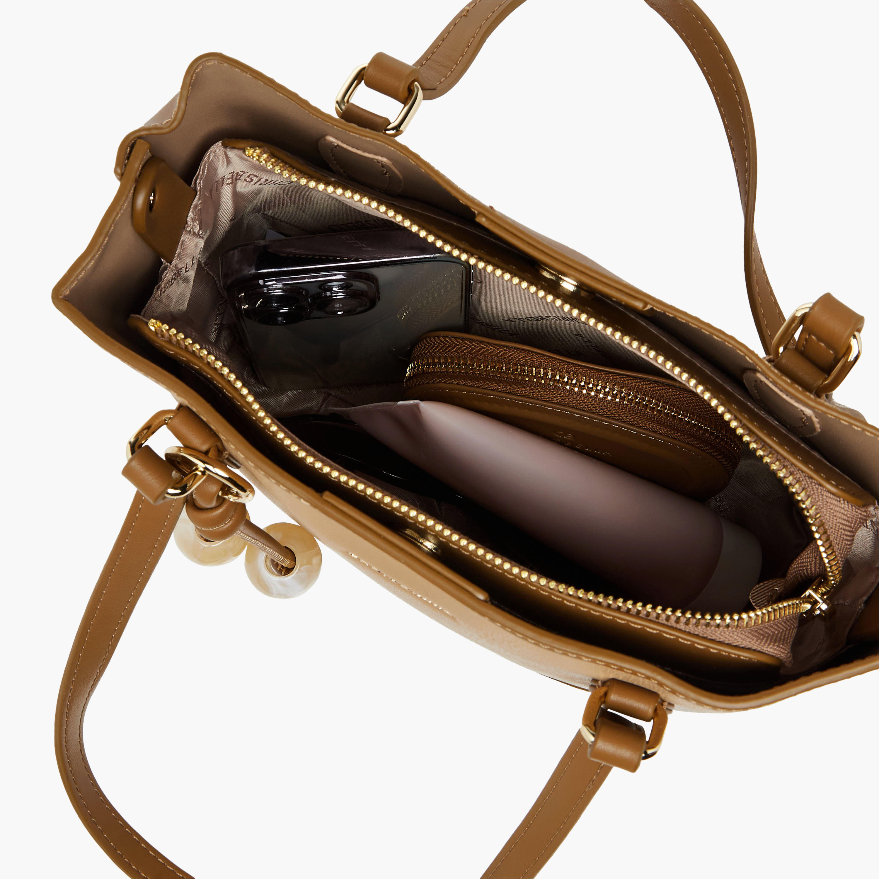 شنطة توت بارزة الملمس مع محفظة من كريسبيلا-women-bagsandwallets-handbags-image-11