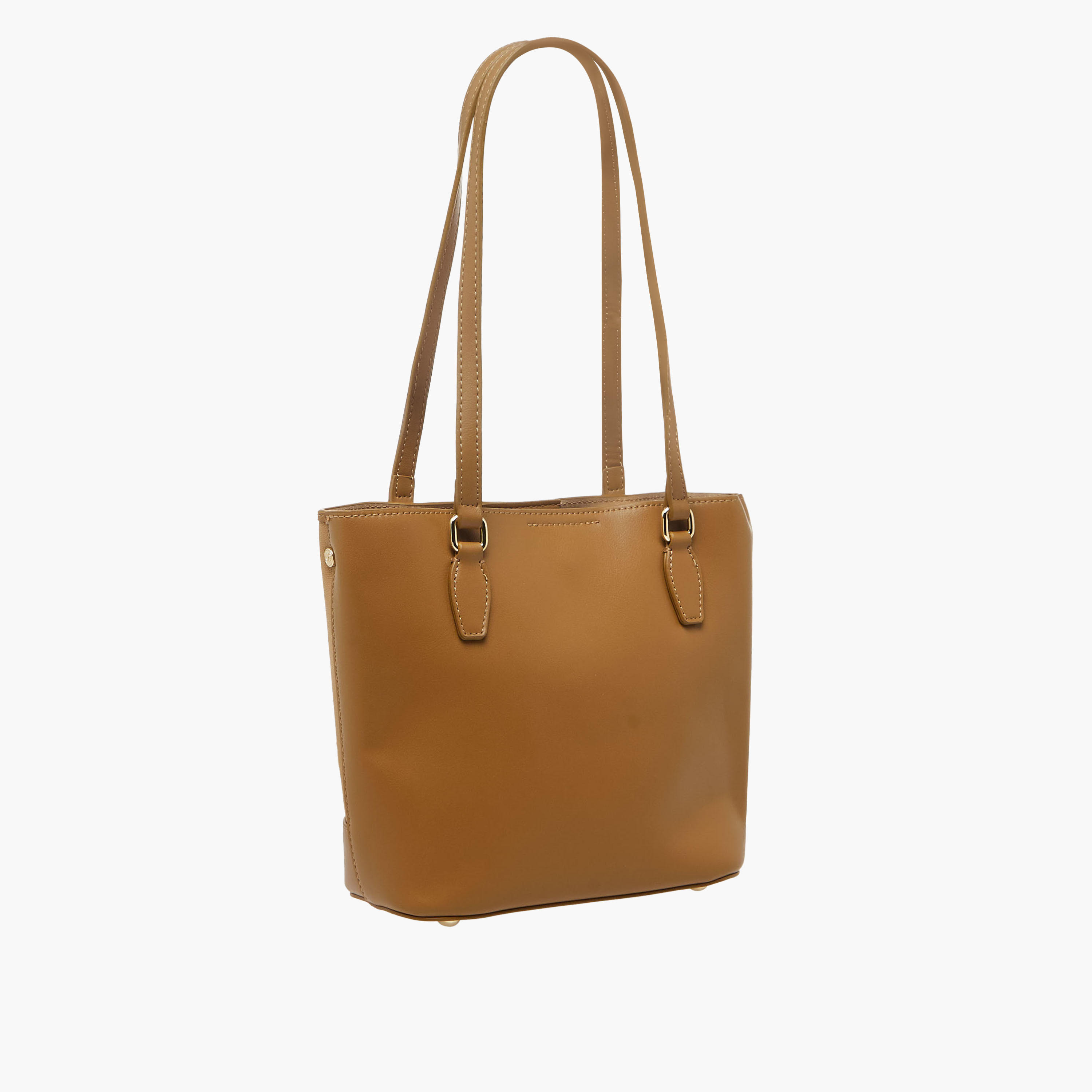 Chrisbella Textured Tote Bag with Pouch-women-bagsandwallets-handbags-image-4
