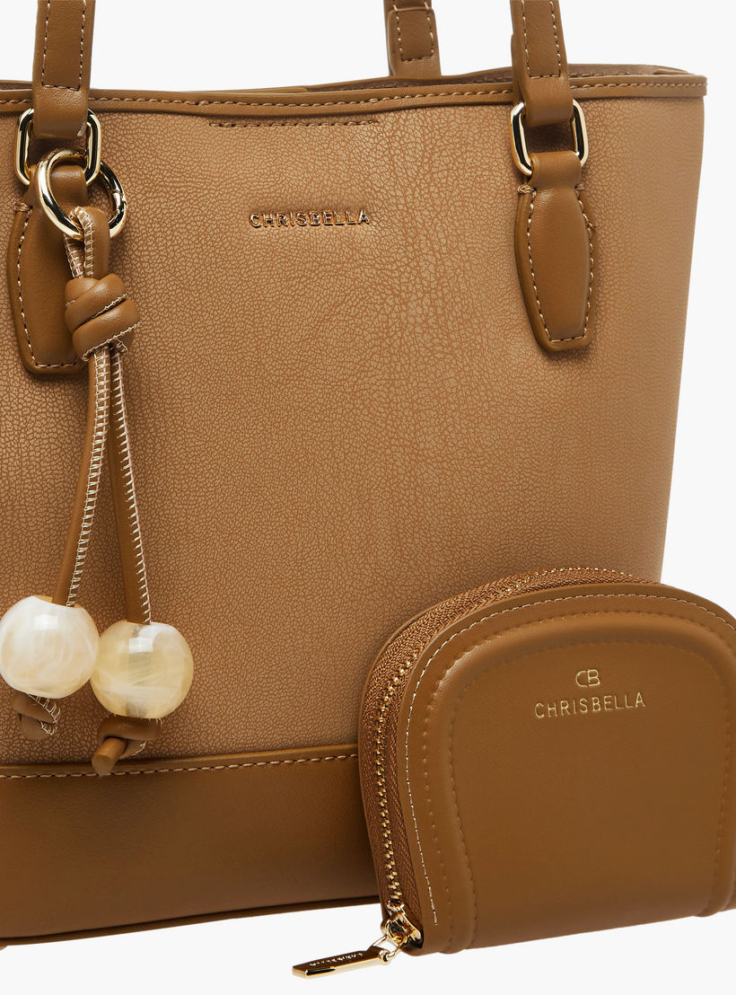 شنطة توت بارزة الملمس مع محفظة من كريسبيلا-women-bagsandwallets-handbags-image-6