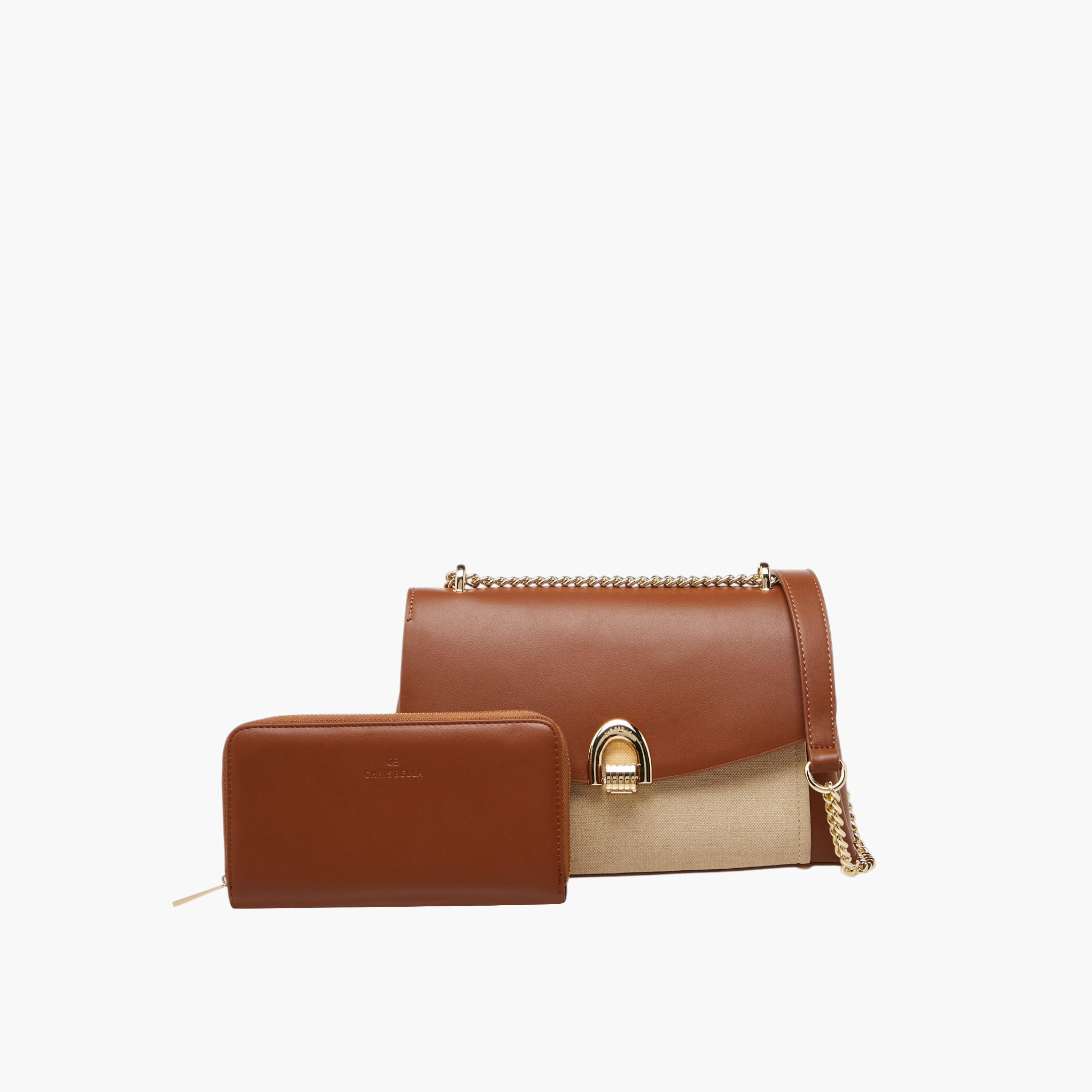 شنطة كروس بودي سادة مع محفظة من كريسبيلا-women-bagsandwallets-handbags-image-1