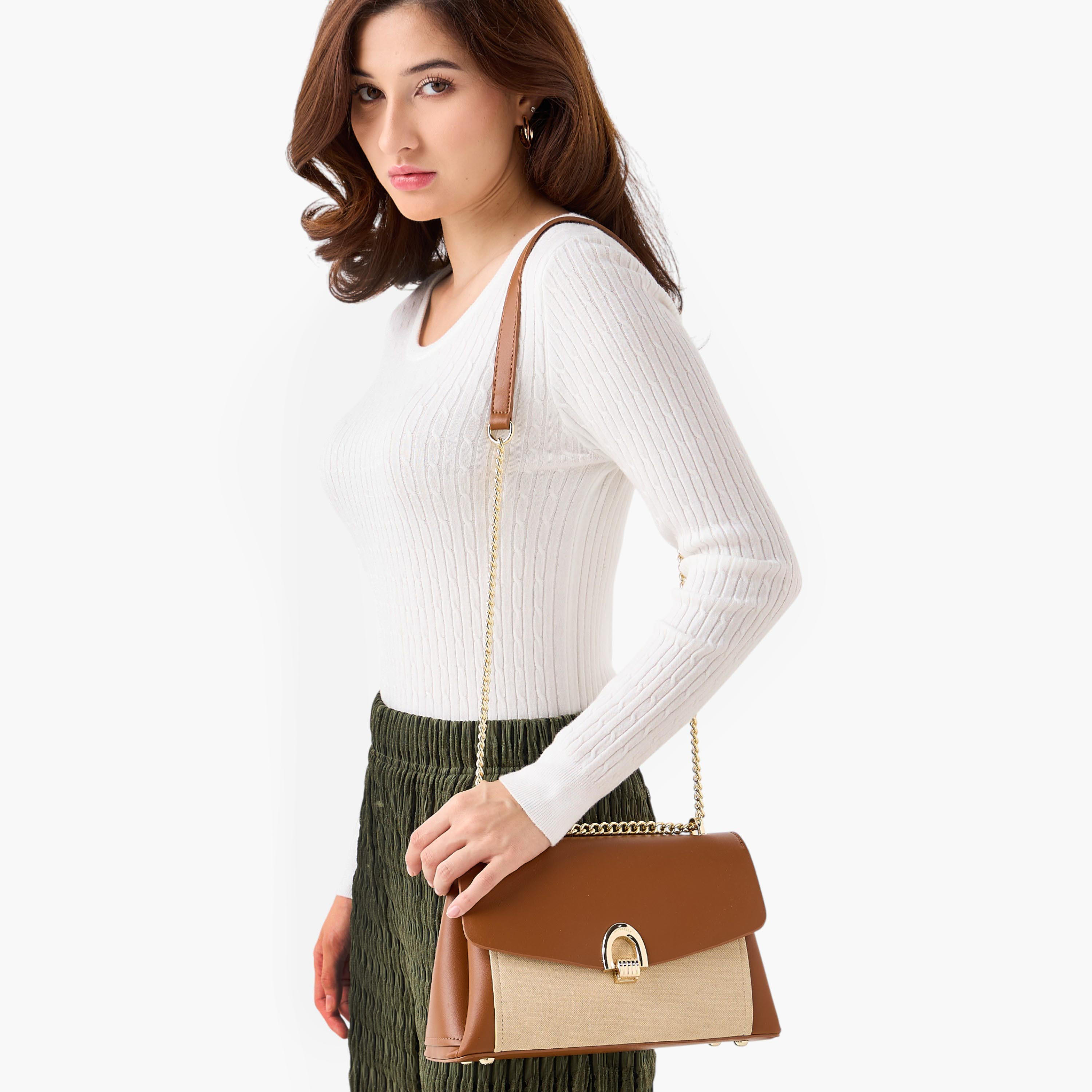 شنطة كروس بودي سادة مع محفظة من كريسبيلا-women-bagsandwallets-handbags-image-2
