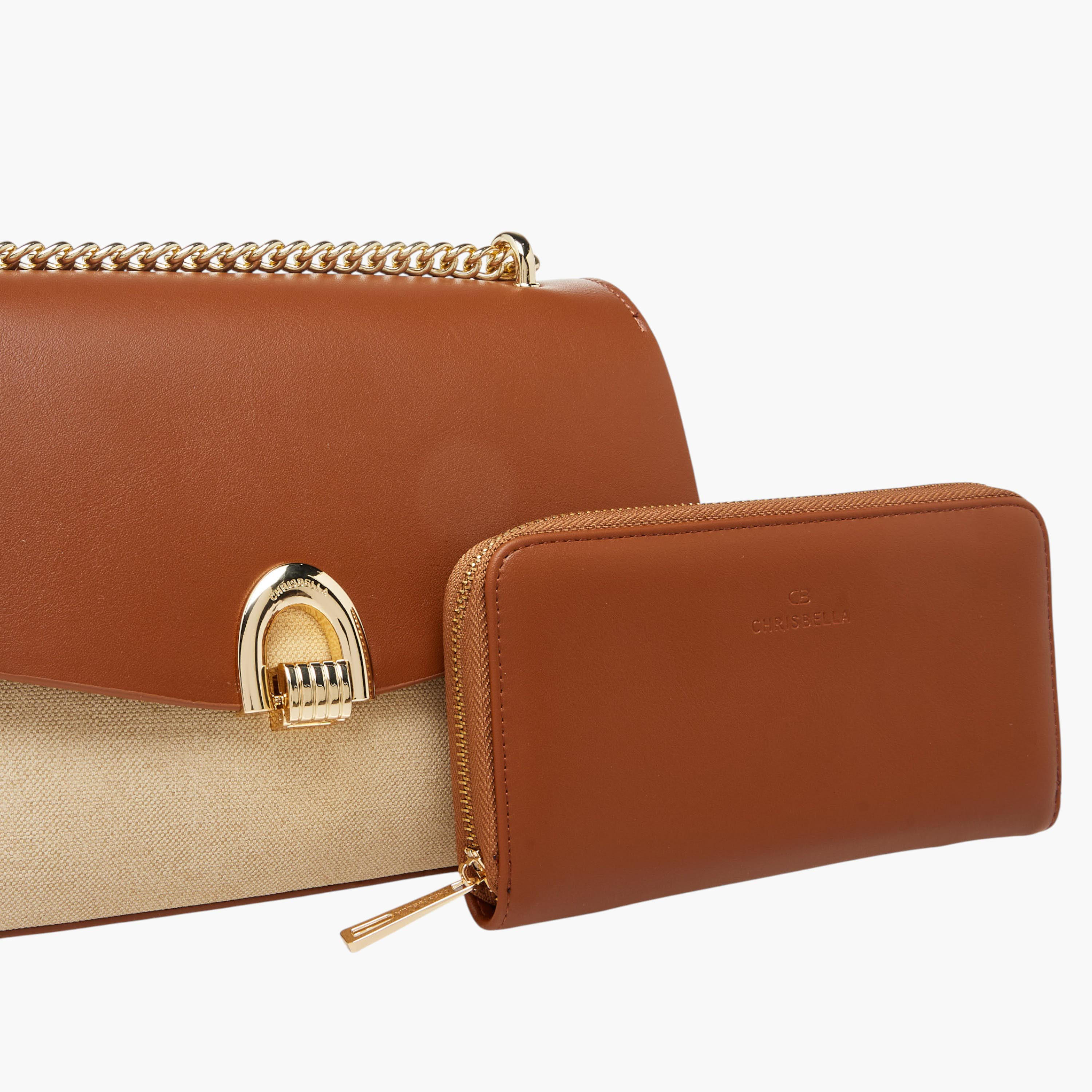 شنطة كروس بودي سادة مع محفظة من كريسبيلا-women-bagsandwallets-handbags-image-6