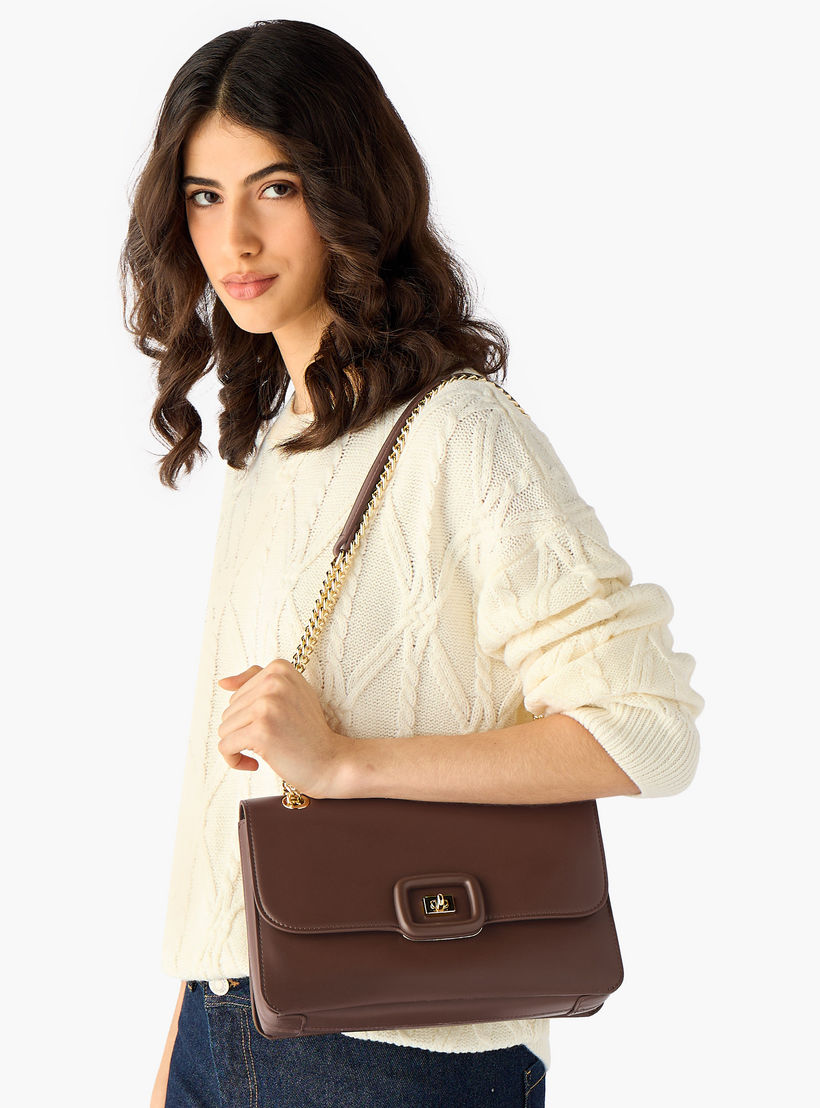 Chrisbella Monotone Crossbody Bag with Chain Strap and Wallet-women-bagsandwallets-handbags-image-2