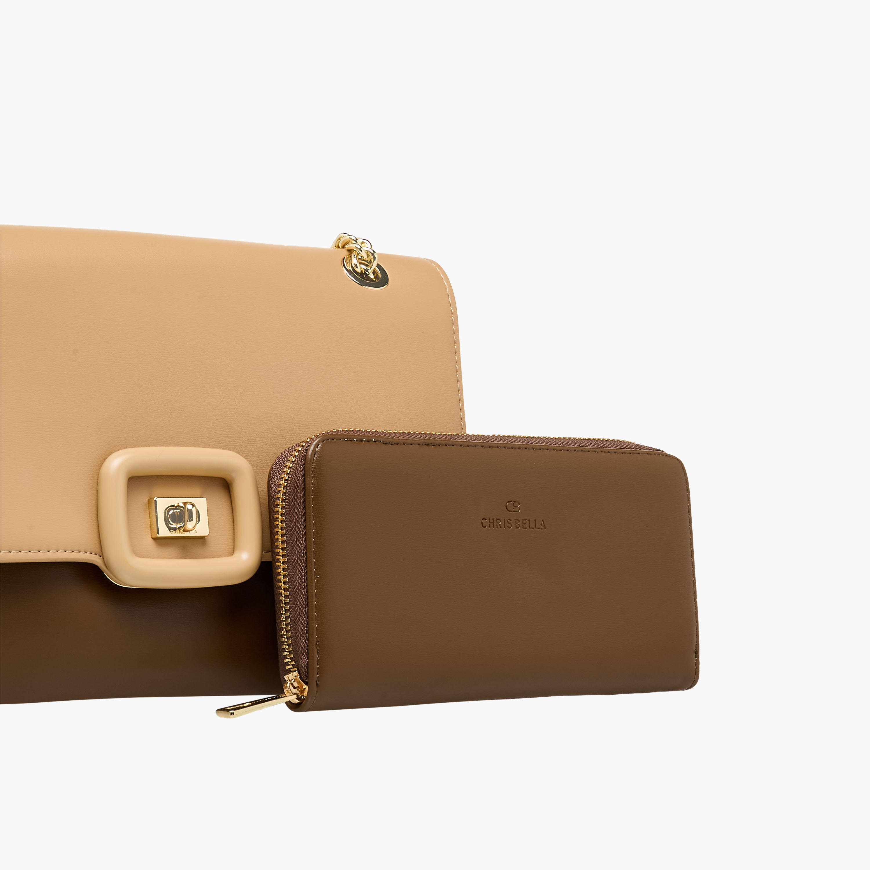 Chrisbella Colourblock Crossbody Bag with Chain Strap and Wallet-women-bagsandwallets-handbags-image-6