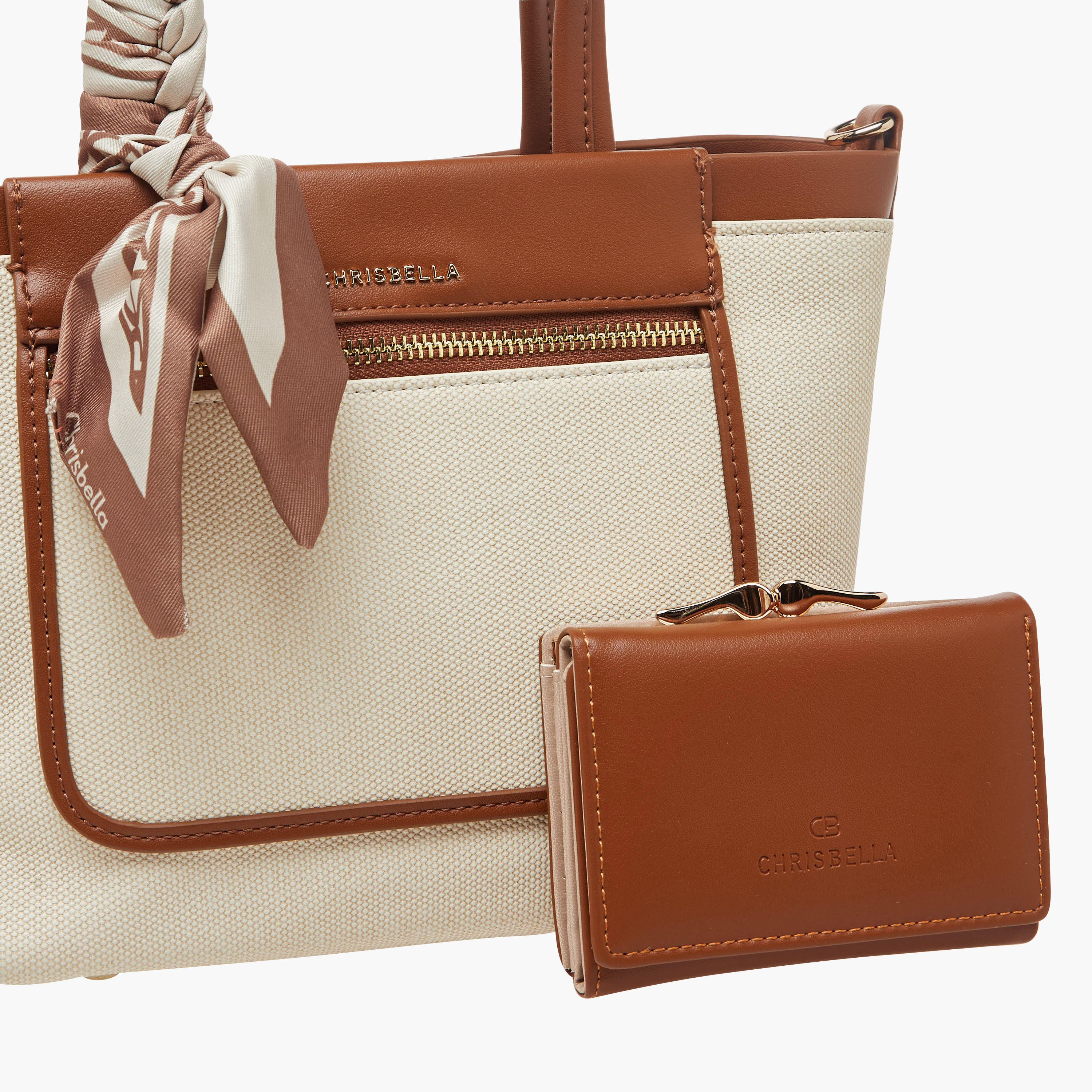 شنطة توت بألواح مع محفظة من كريسبيلا-women-bagsandwallets-handbags-image-6