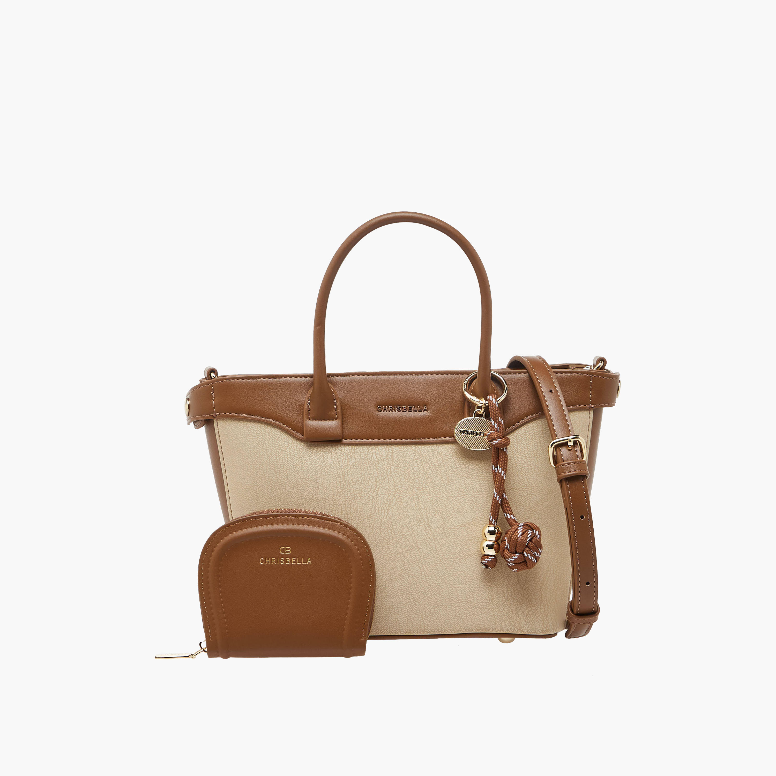 Chrisbella Colourblock Tote Bag with Wallet-women-bagsandwallets-handbags-image-1