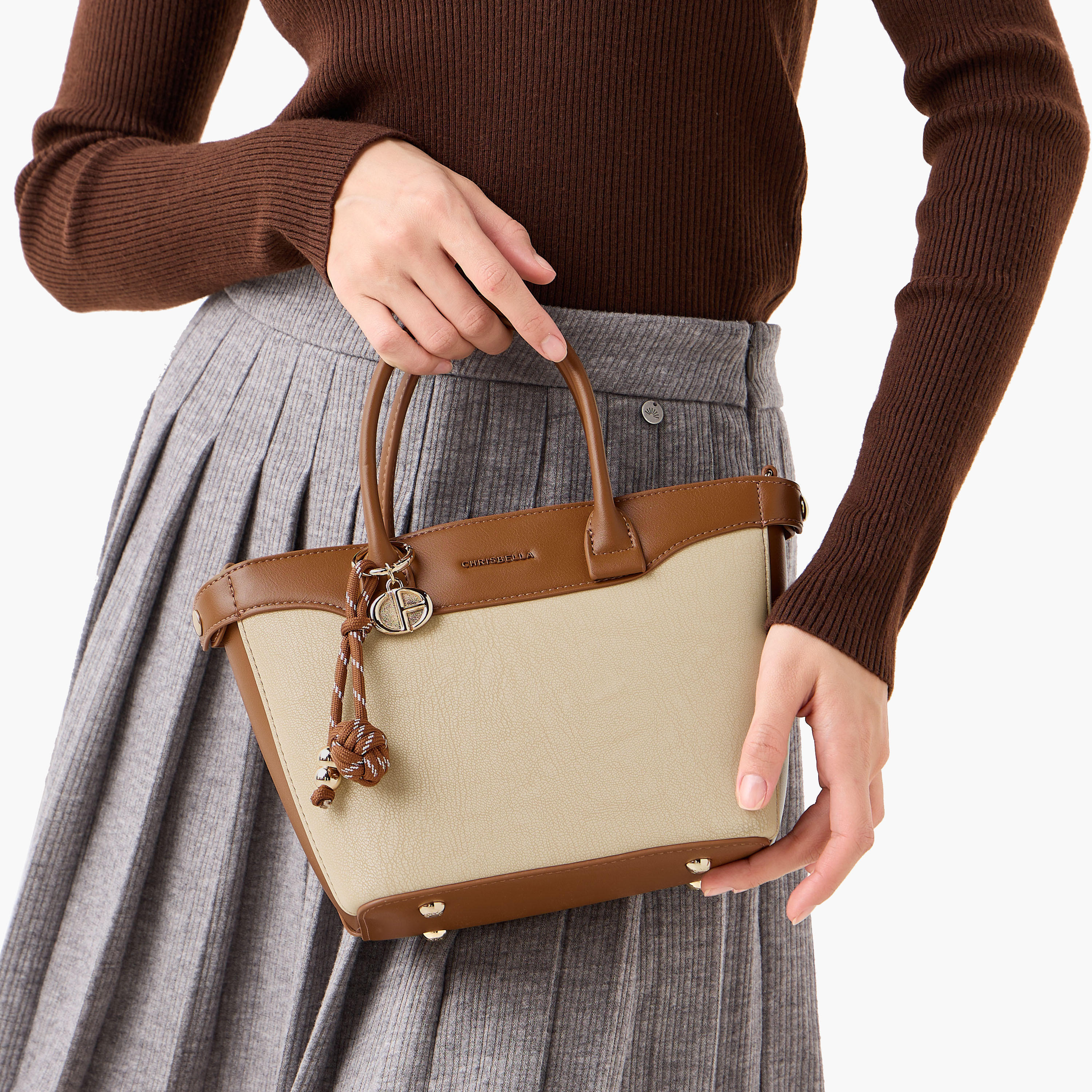 Chrisbella Colourblock Tote Bag with Wallet-women-bagsandwallets-handbags-image-2