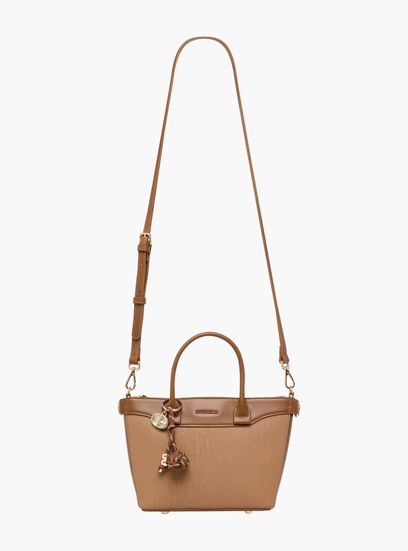 Chrisbella Textured Tote Bag with Pouch-women-bagsandwallets-handbags-image-3