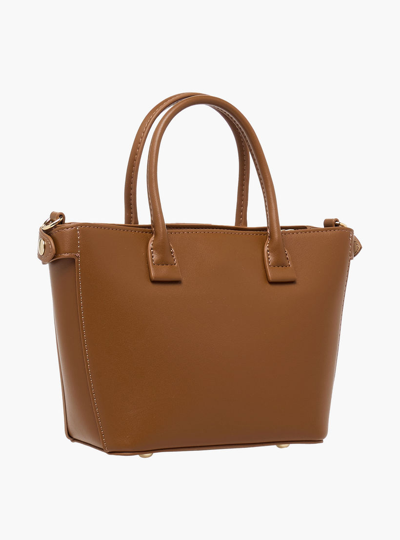 Chrisbella Textured Tote Bag with Pouch-women-bagsandwallets-handbags-image-4