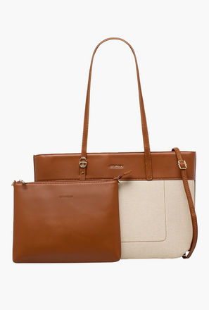 Chrisbella Colourblock Tote Bag with Pouch-women-image-1