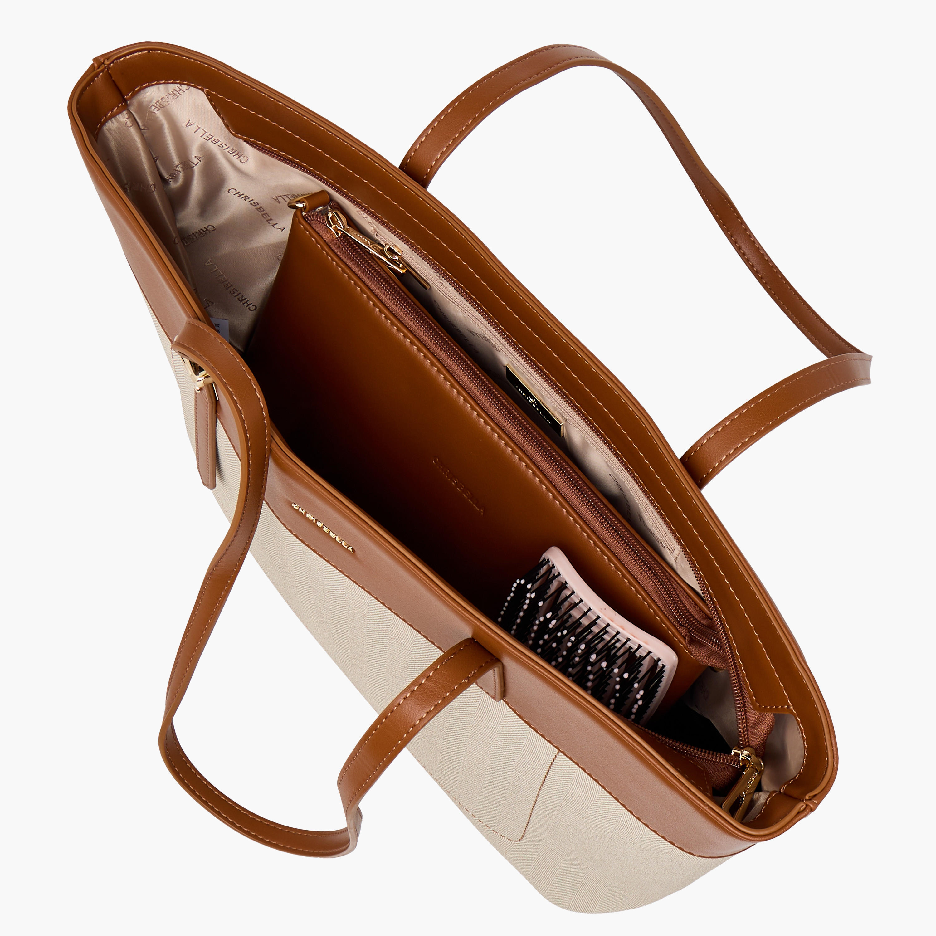 Chrisbella Colourblock Tote Bag with Pouch-women-bagsandwallets-handbags-image-11