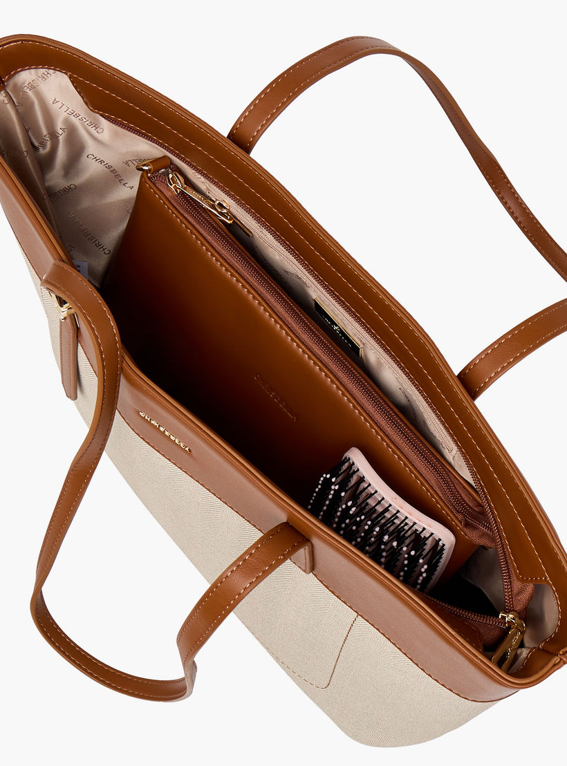 Chrisbella Colourblock Tote Bag with Pouch-women-bagsandwallets-handbags-image-11