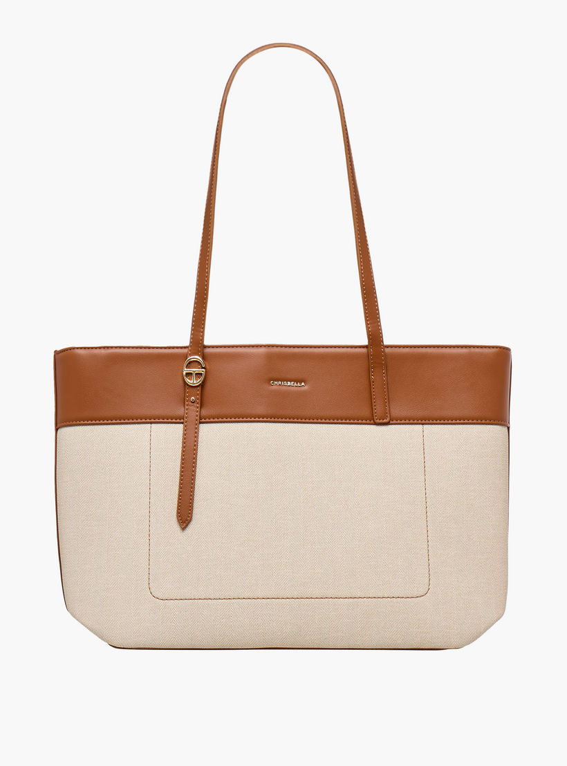 Chrisbella Colourblock Tote Bag with Pouch-women-bagsandwallets-handbags-image-4