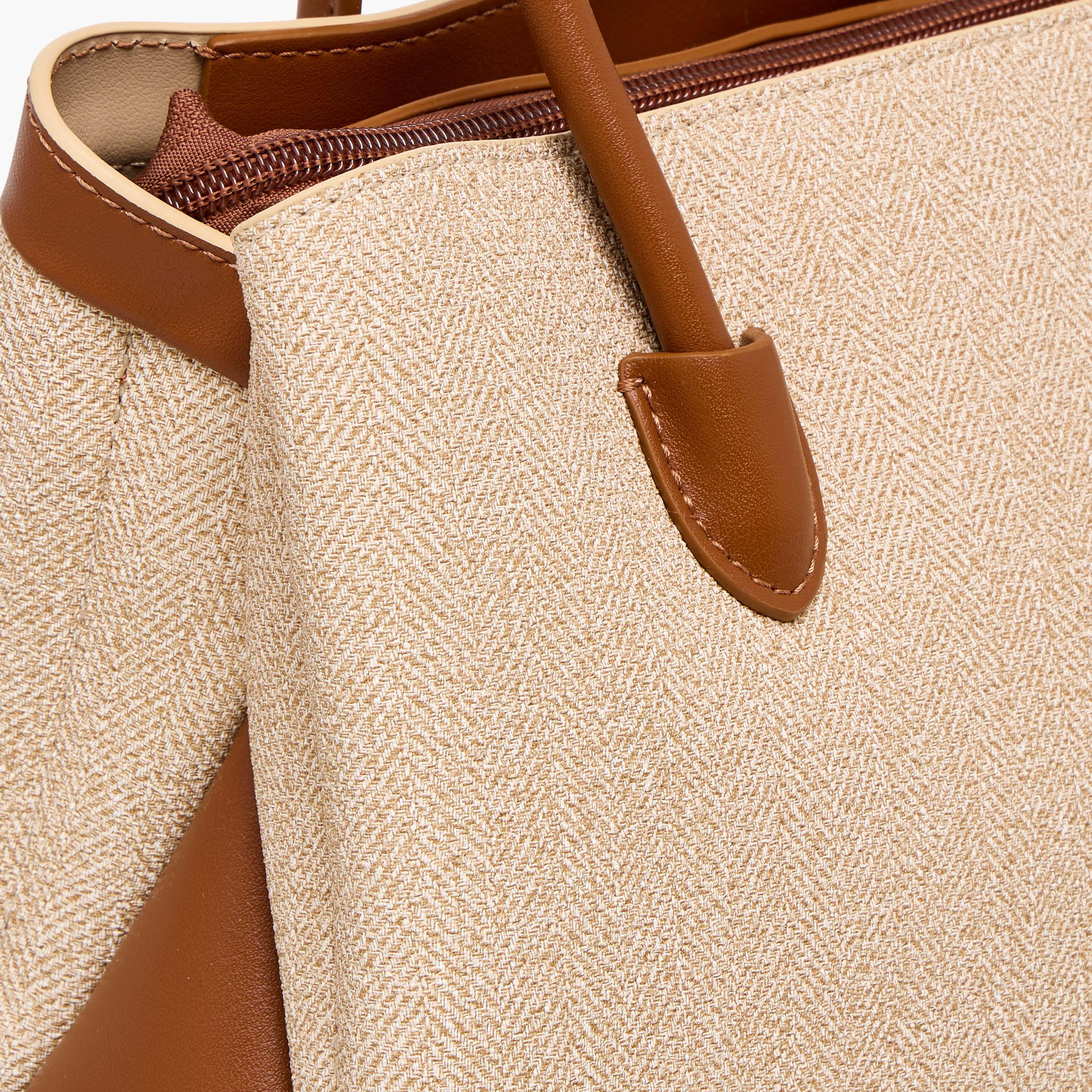 Chrisbella Textured Tote Bag with Wallet-women-bagsandwallets-handbags-image-7