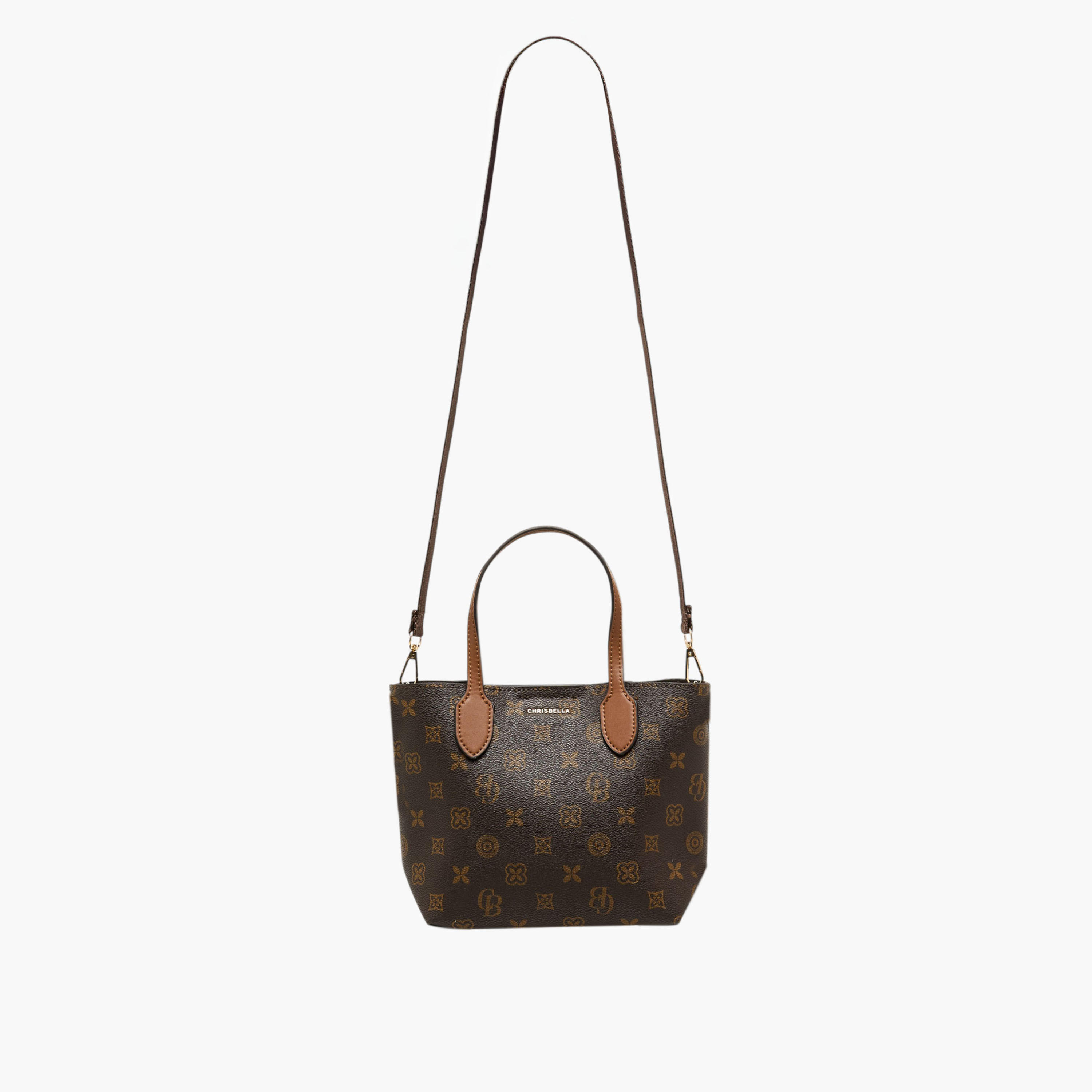 Chrisbella Printed Tote Bag with Detachable Strap-women-bagsandwallets-handbags-image-1