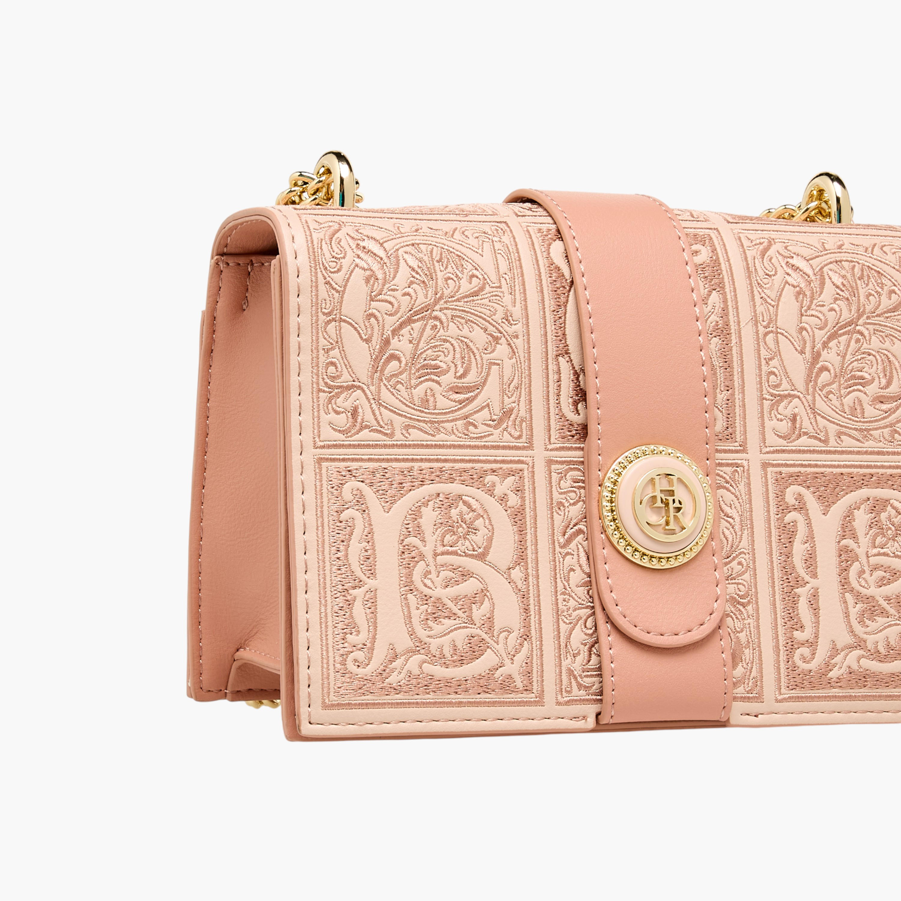 Chrisbella Embroidered Crossbody Bag with Chain Strap-women-bagsandwallets-handbags-image-5