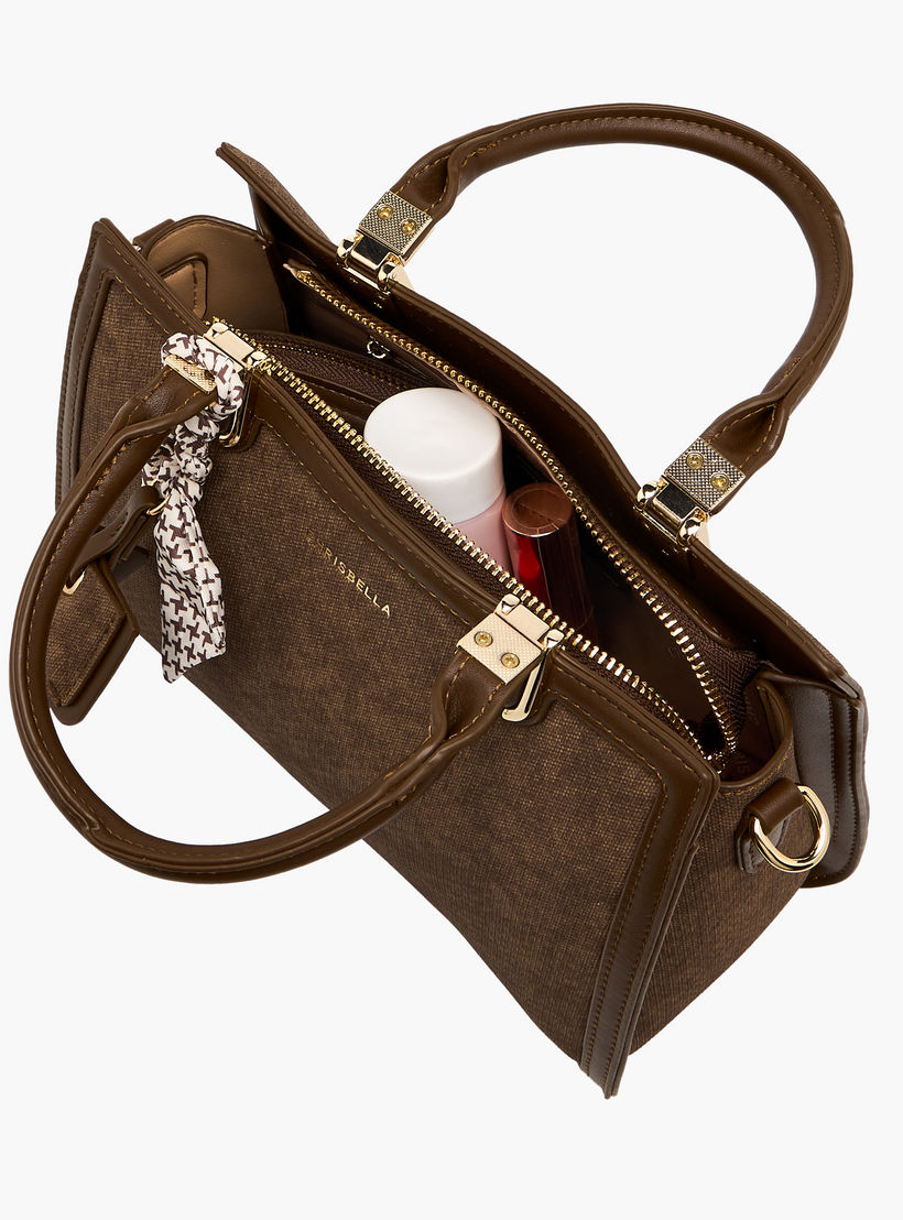 Chrisbella Scarf Accent Tote Bag with Pouch-women-bagsandwallets-handbags-image-10