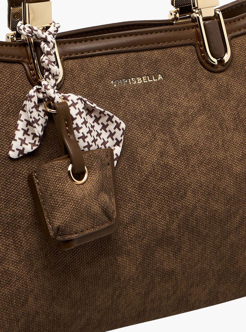 Chrisbella Scarf Accent Tote Bag with Pouch-women-bagsandwallets-handbags-image-6