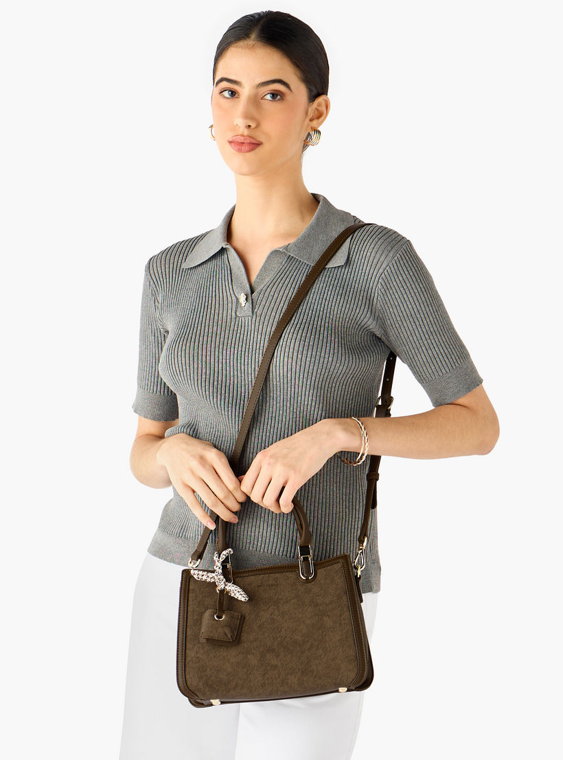Chrisbella Scarf Accent Tote Bag with Pouch-women-bagsandwallets-handbags-image-9