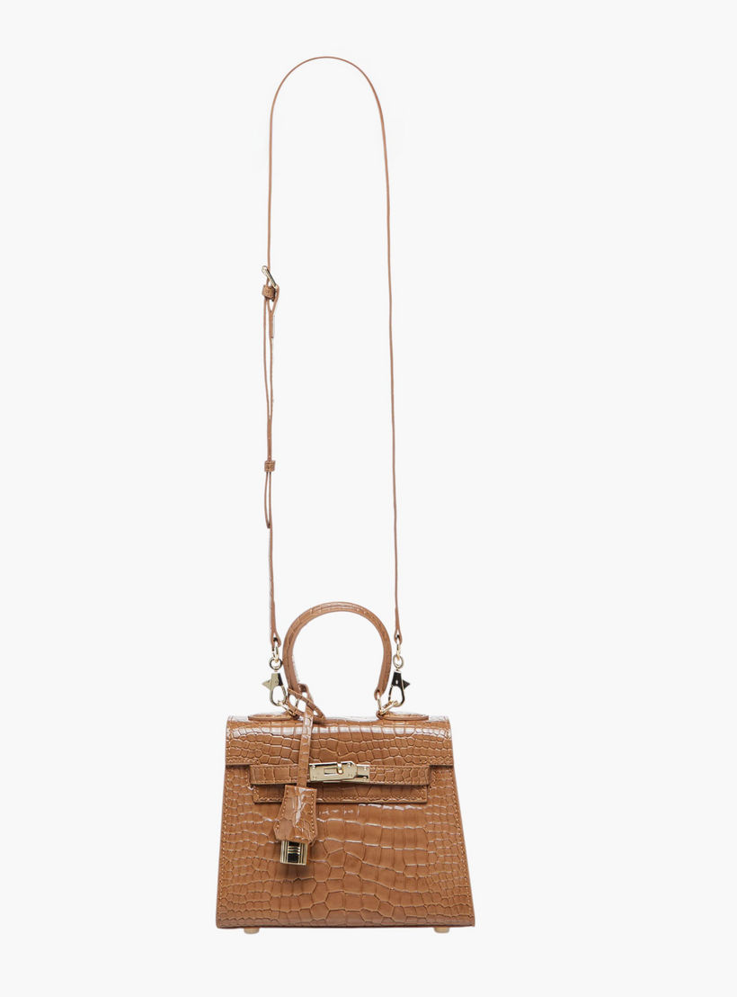 Chrisbella Textured Tote Bag with Detachable Strap-women-bagsandwallets-handbags-image-3