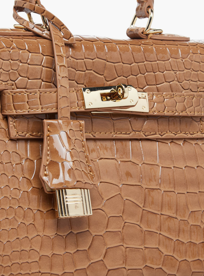 Chrisbella Textured Tote Bag with Detachable Strap-women-bagsandwallets-handbags-image-5