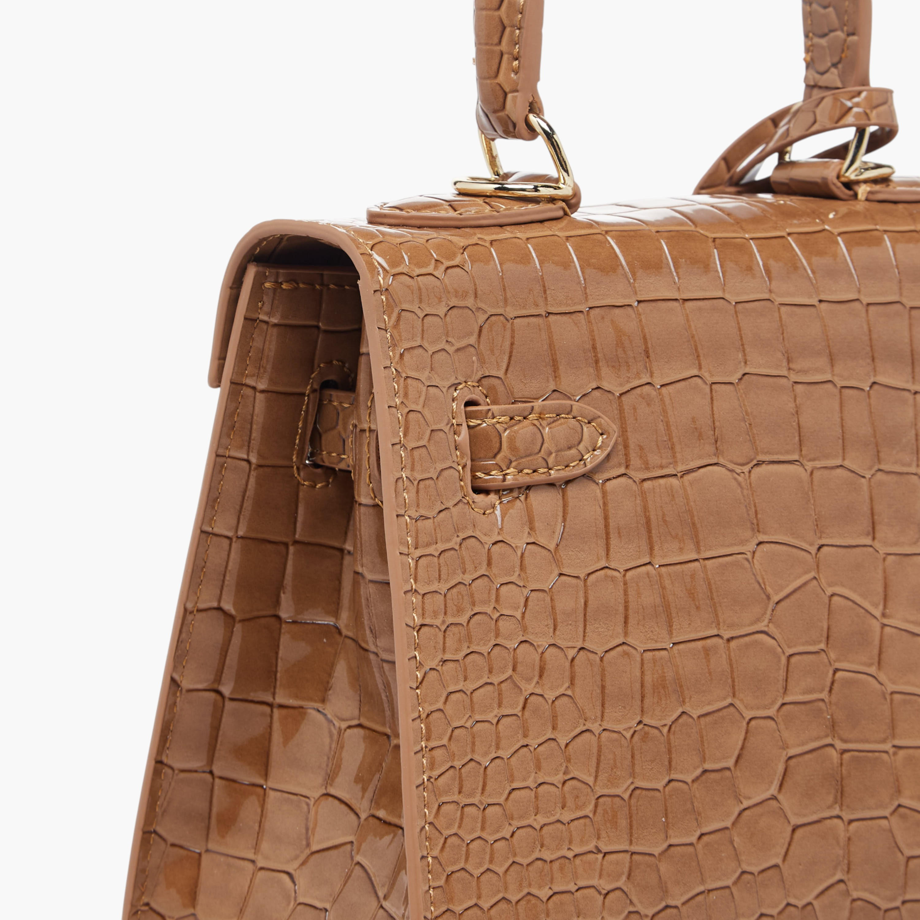 Chrisbella Textured Tote Bag with Detachable Strap-women-bagsandwallets-handbags-image-6