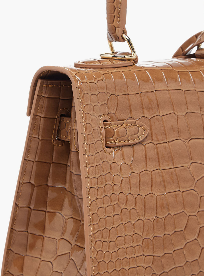 Chrisbella Textured Tote Bag with Detachable Strap-women-bagsandwallets-handbags-image-6