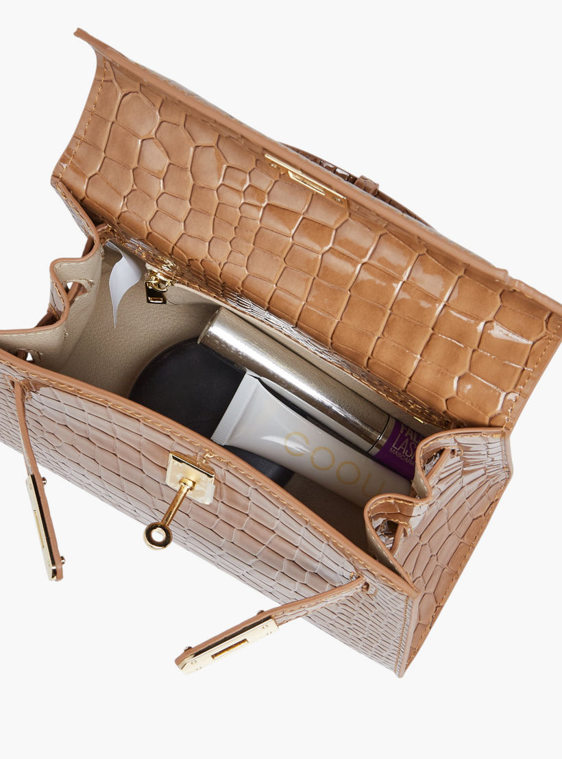 Chrisbella Textured Tote Bag with Detachable Strap-women-bagsandwallets-handbags-image-9