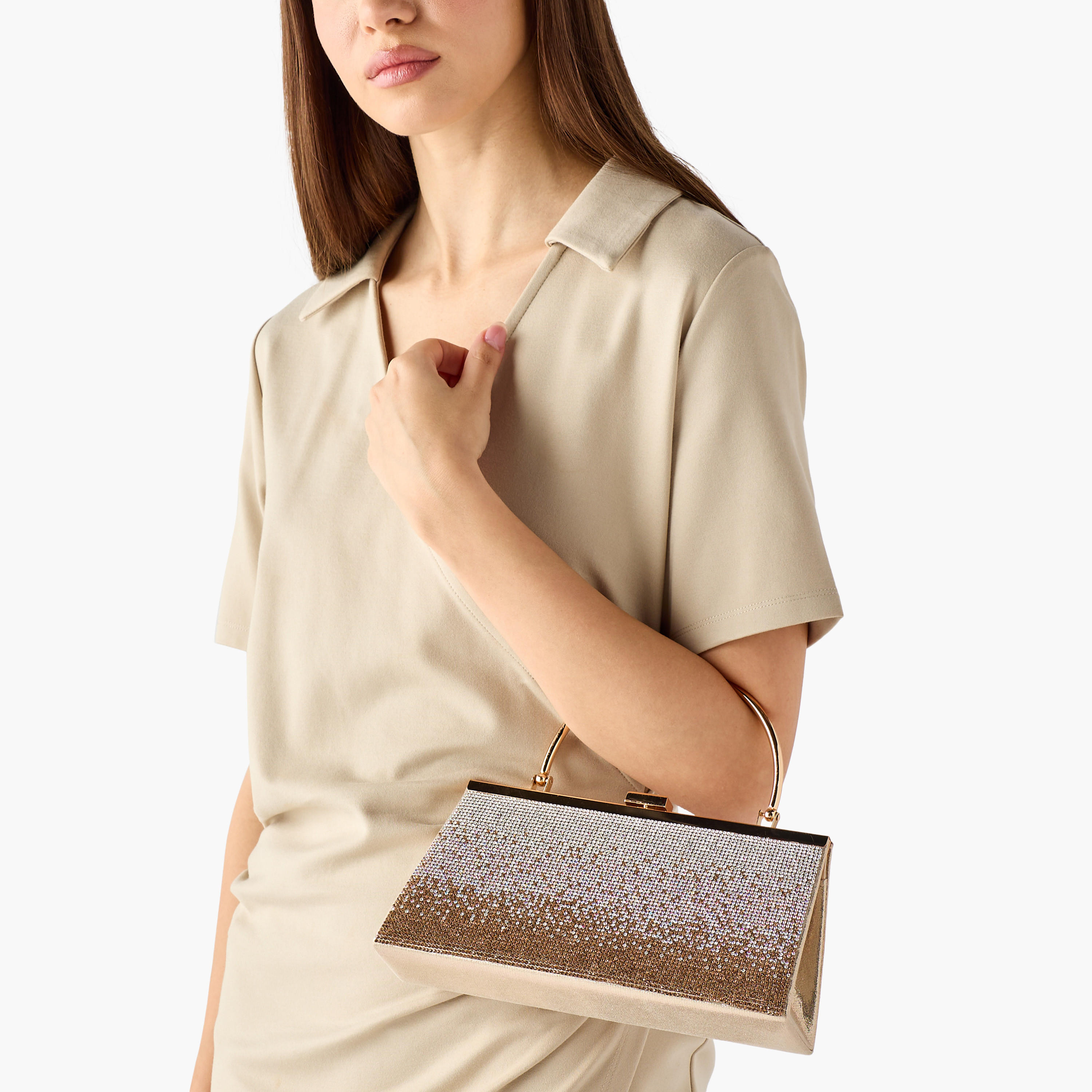 شنطة كلاتش مزينة بحزام سلسلة من ساشا-women-bagsandwallets-handbags-image-2