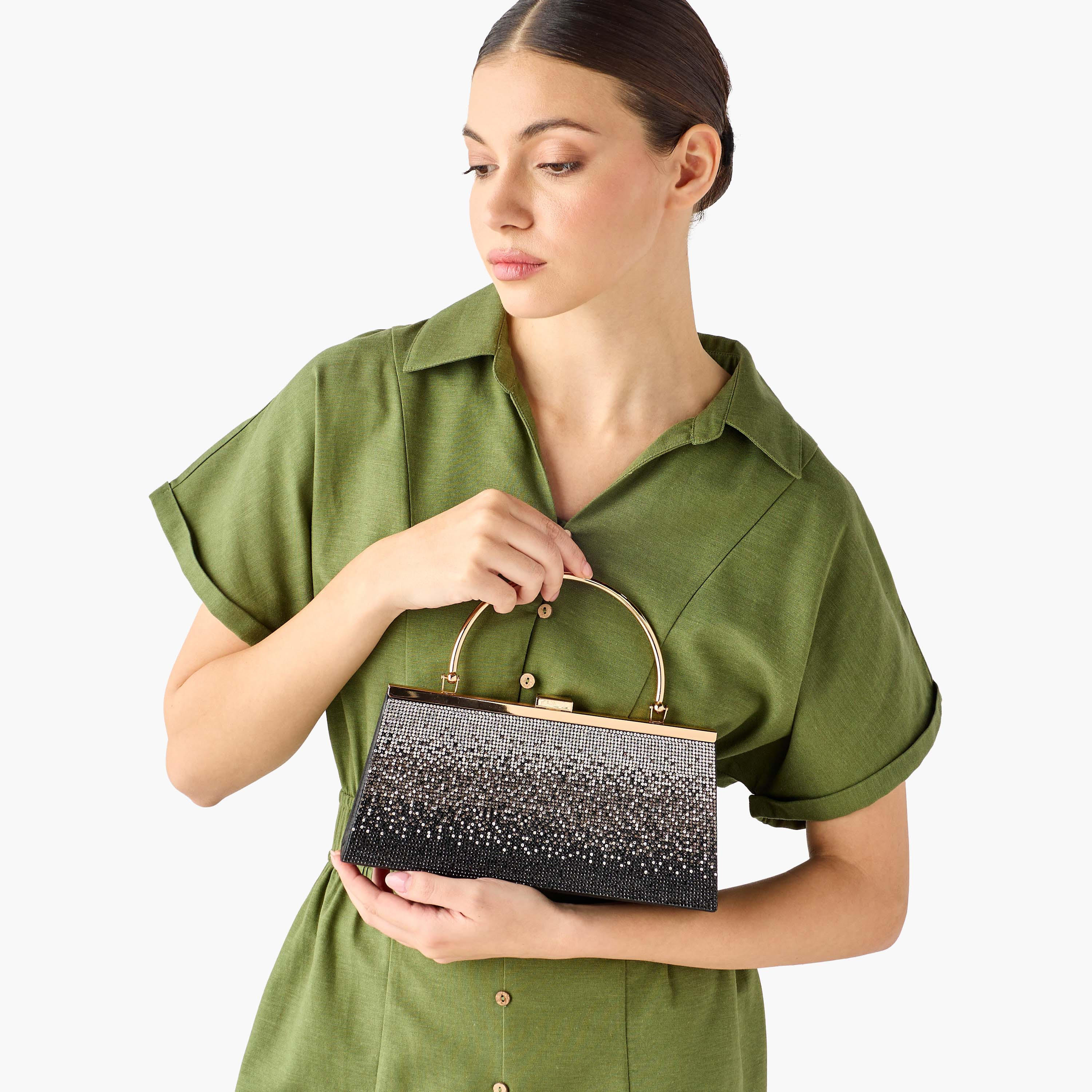 Sasha Embellished Clutch with Chain Strap-women-bagsandwallets-handbags-image-2