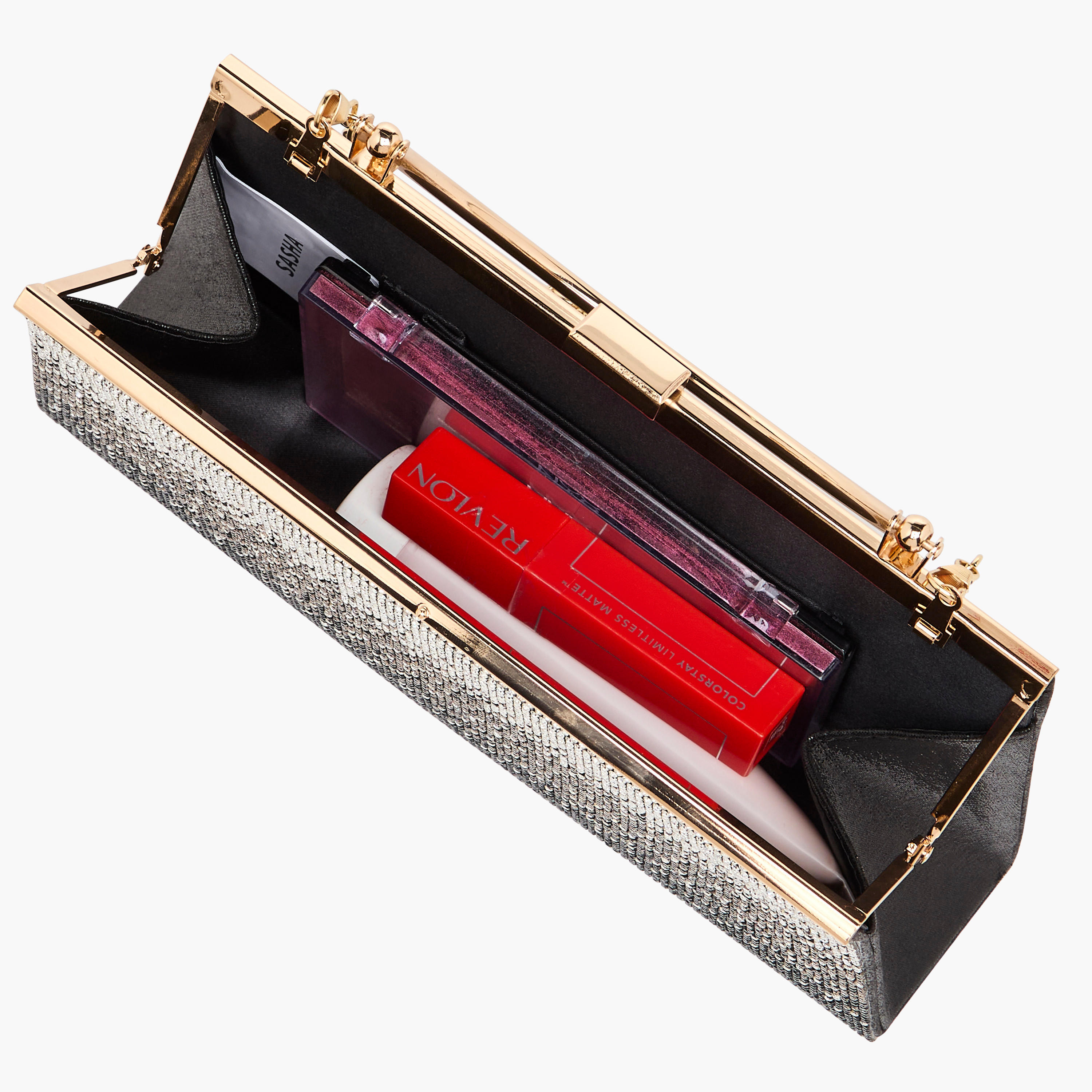 Sasha Embellished Clutch with Chain Strap-women-bagsandwallets-handbags-image-8
