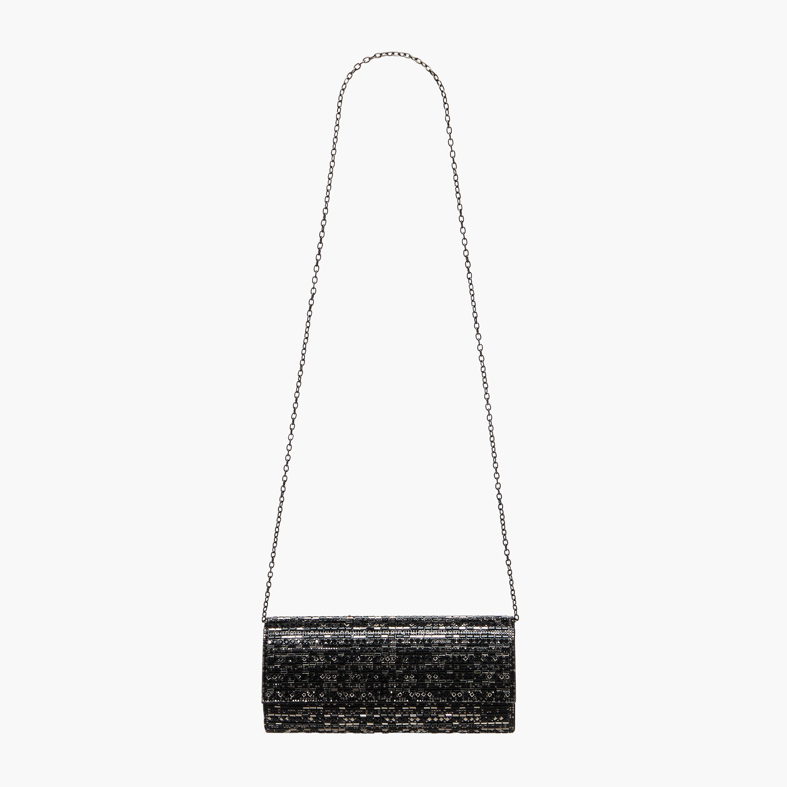 شنطة كلاتش مزيّنة بحزام سلسلة قابل للفصل للنساء من ساشا-women-bagsandwallets-handbags-image-3