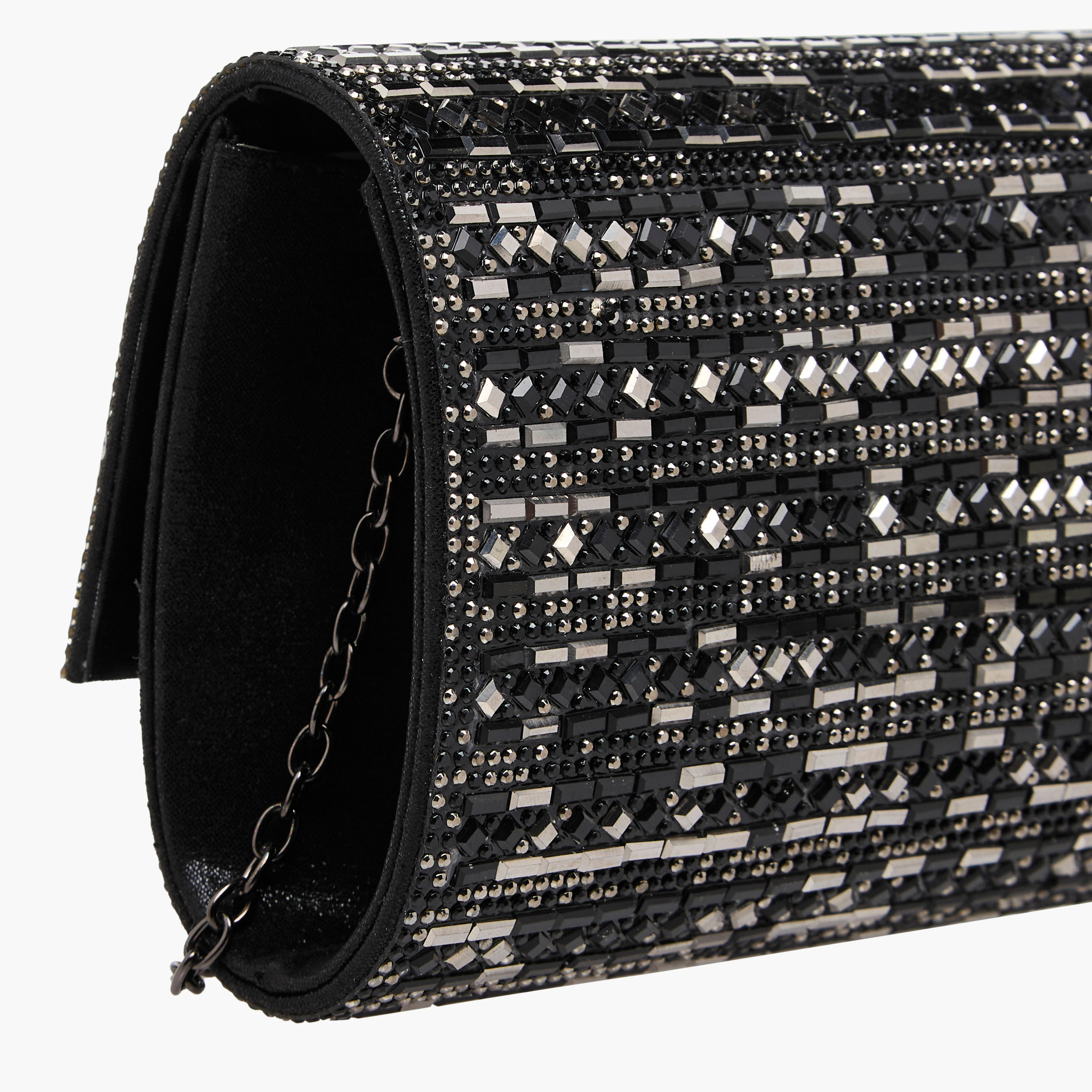 شنطة كلاتش مزيّنة بحزام سلسلة قابل للفصل للنساء من ساشا-women-bagsandwallets-handbags-image-7