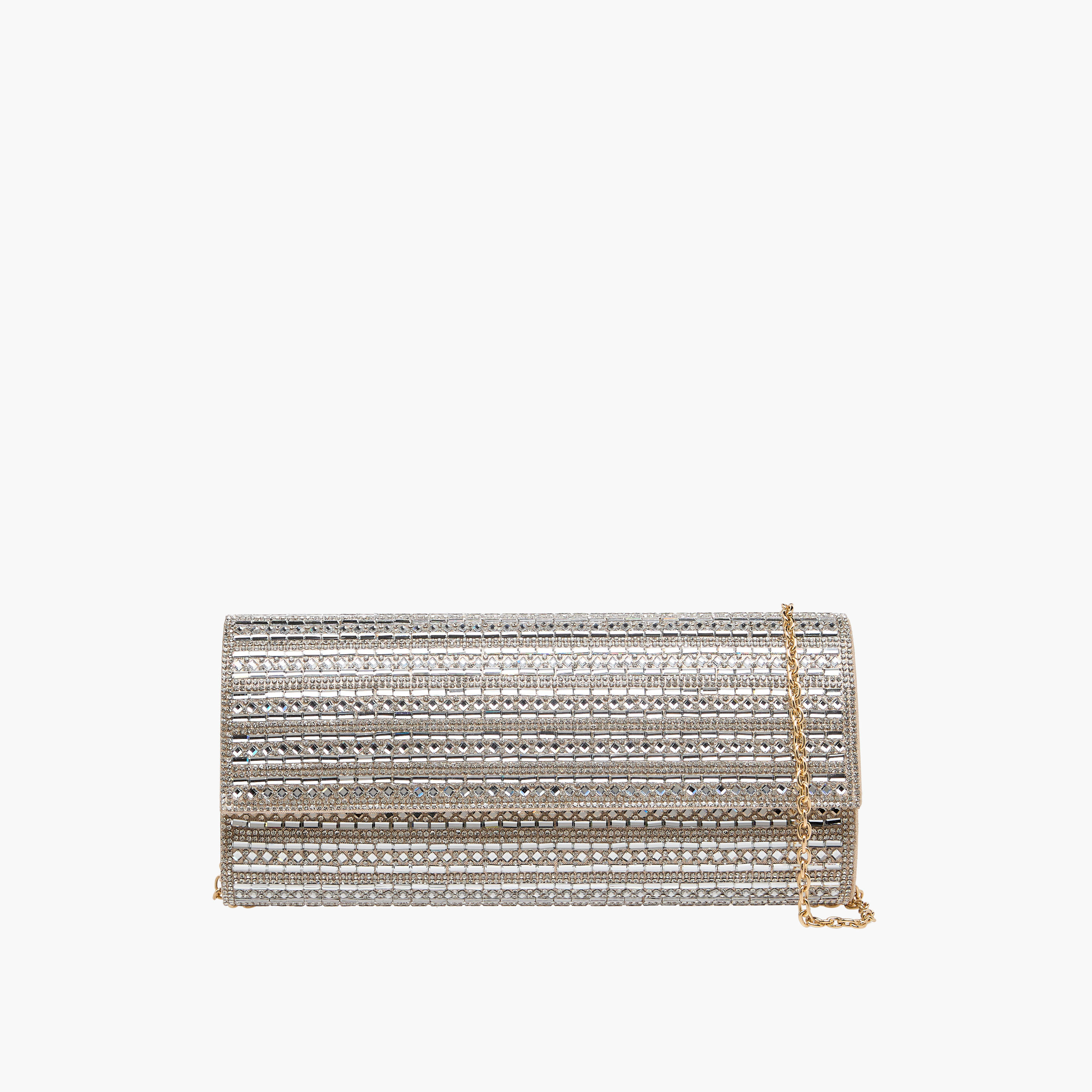 شنطة كلاتش مزيّنة بحزام سلسلة قابل للفصل للنساء من ساشا-women-bagsandwallets-handbags-image-1