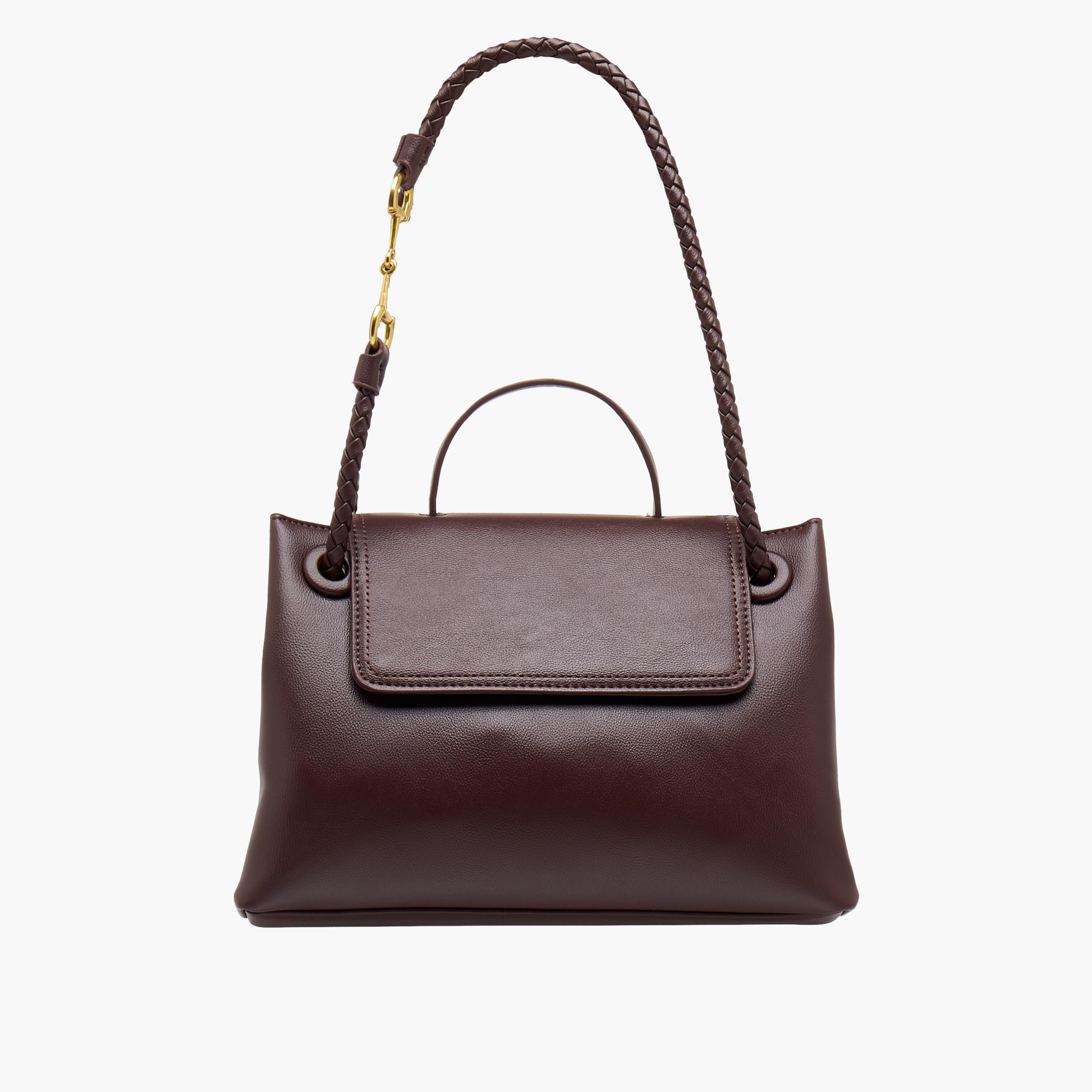 شنطة توت بارزة الملمس بمقبض مزدوج مضفر من ساشا-women-bagsandwallets-handbags-image-1