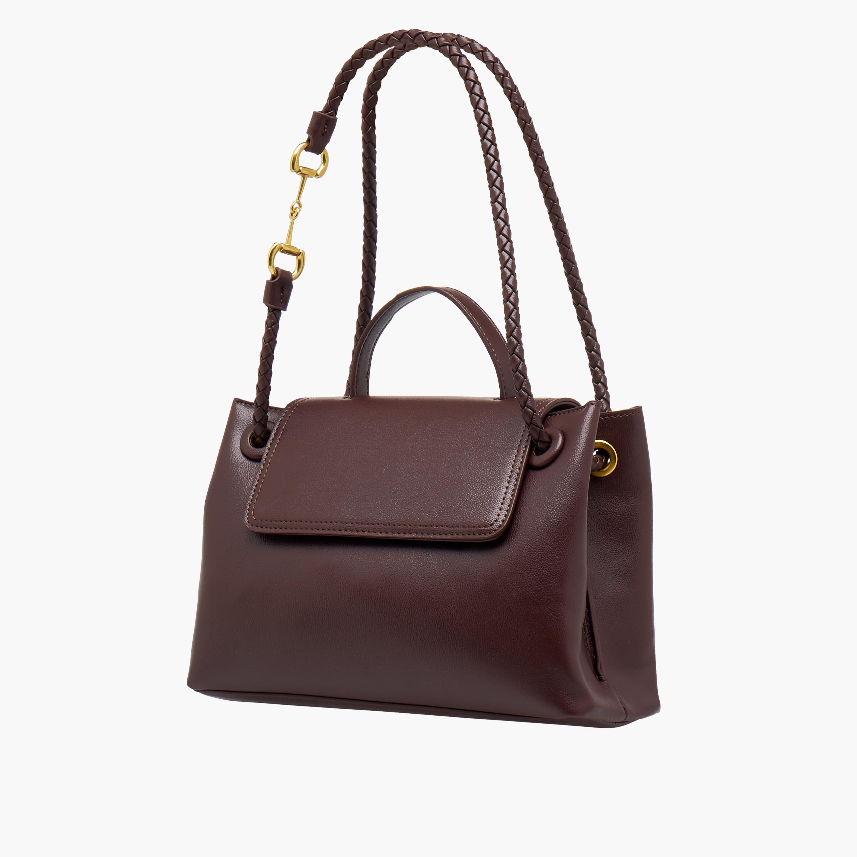 شنطة توت بارزة الملمس بمقبض مزدوج مضفر من ساشا-women-bagsandwallets-handbags-image-4