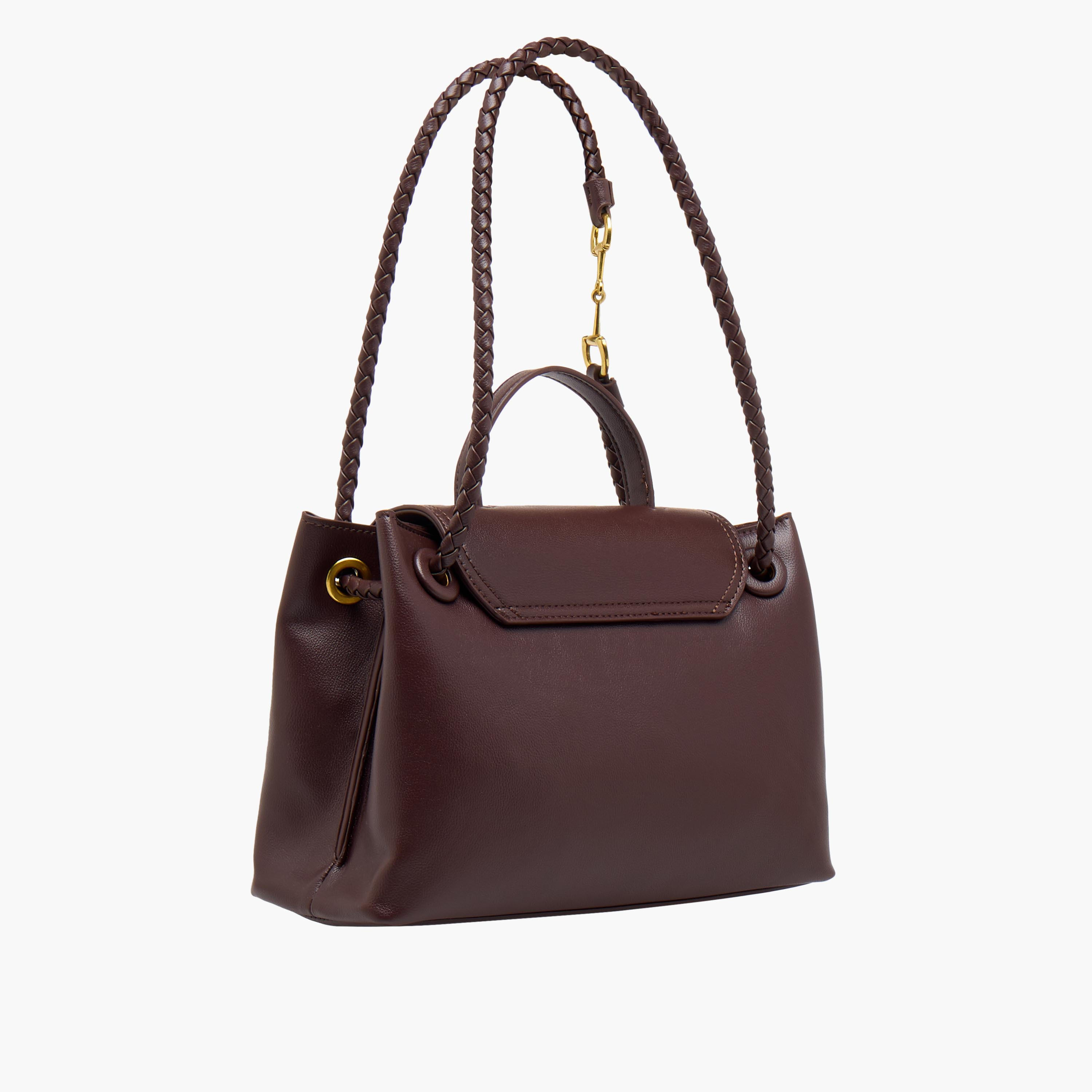 شنطة توت بارزة الملمس بمقبض مزدوج مضفر من ساشا-women-bagsandwallets-handbags-image-5