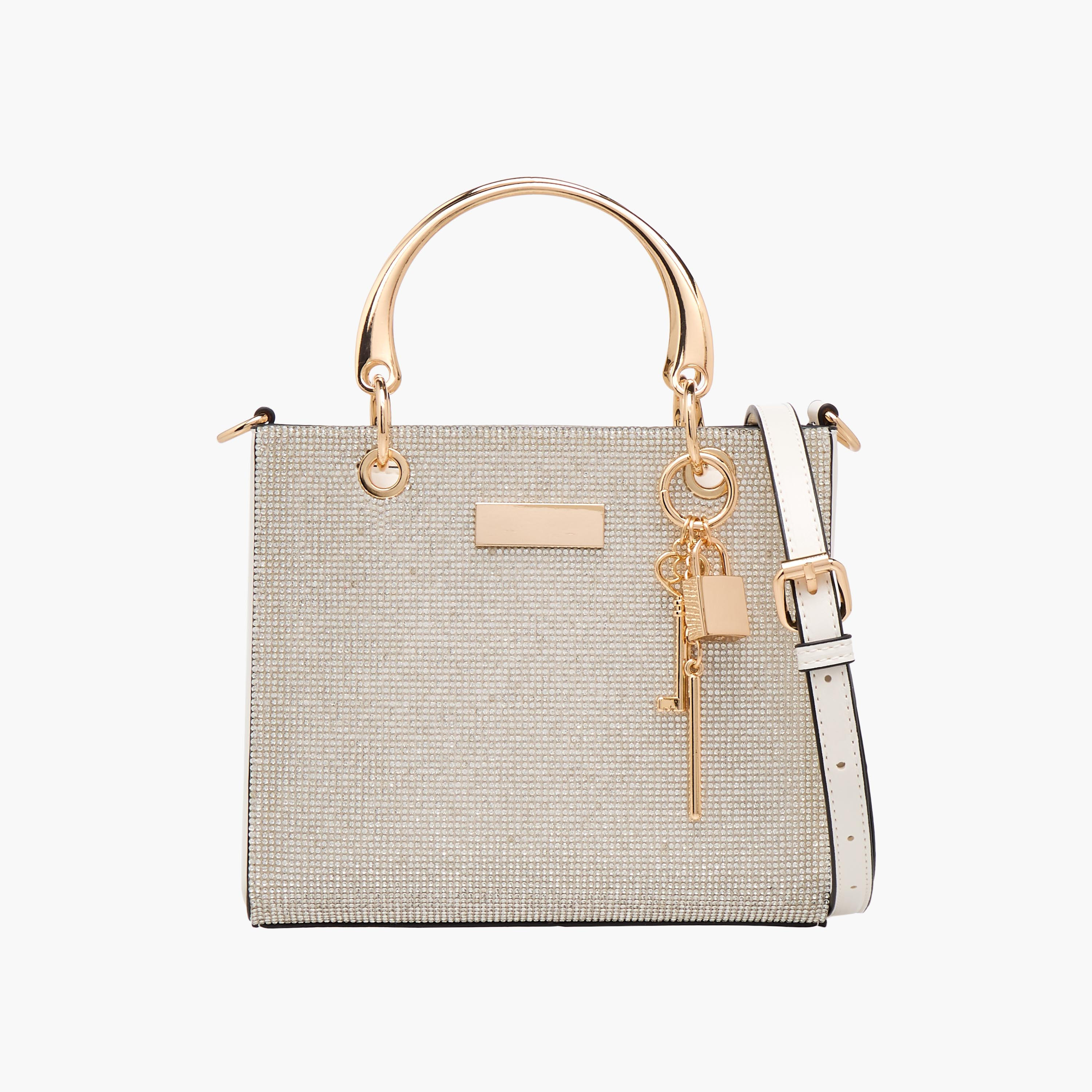 Sasha Tia Embellished Satchel Bag with Bag Charms-women-bagsandwallets-handbags-image-1