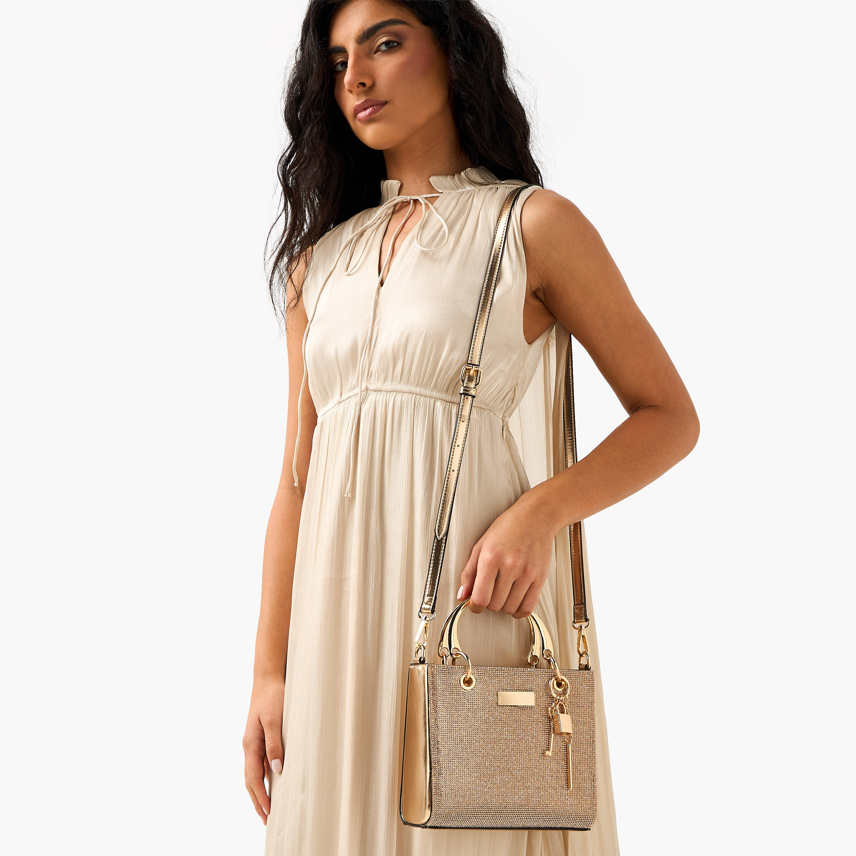 Sasha Tia Embellished Satchel Bag with Bag Charms-women-bagsandwallets-handbags-image-2