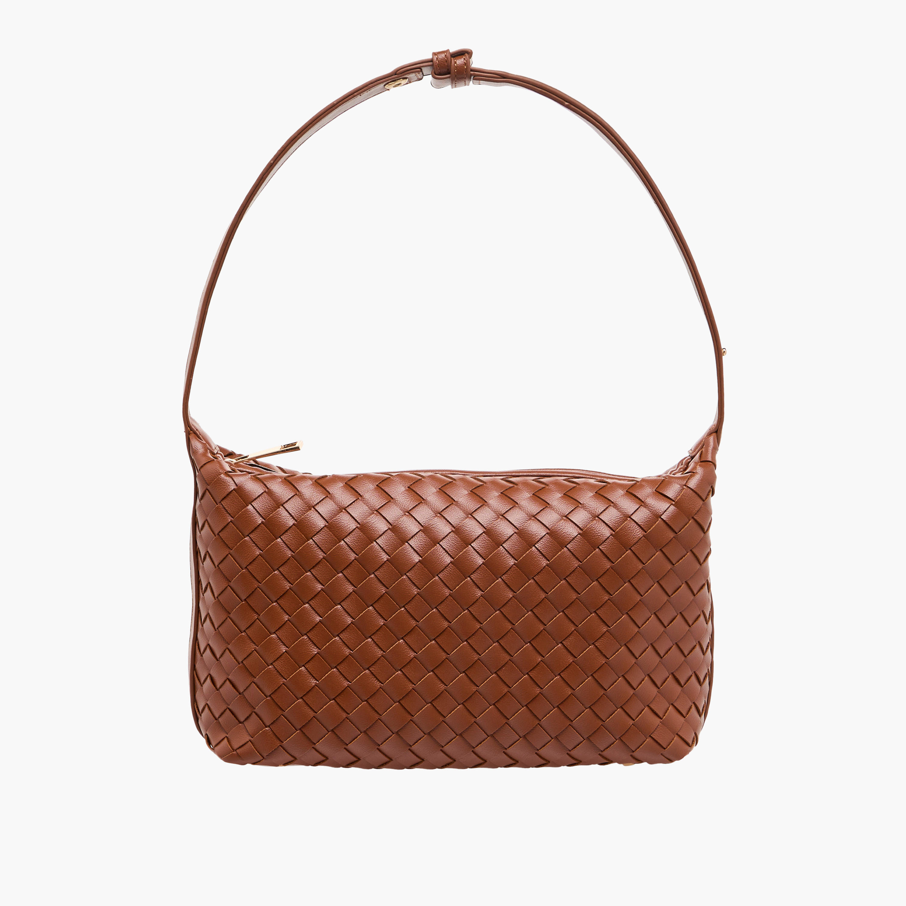 Sasha Tia Textured Shoulder Bag with Strap Handle-women-bagsandwallets-handbags-image-1