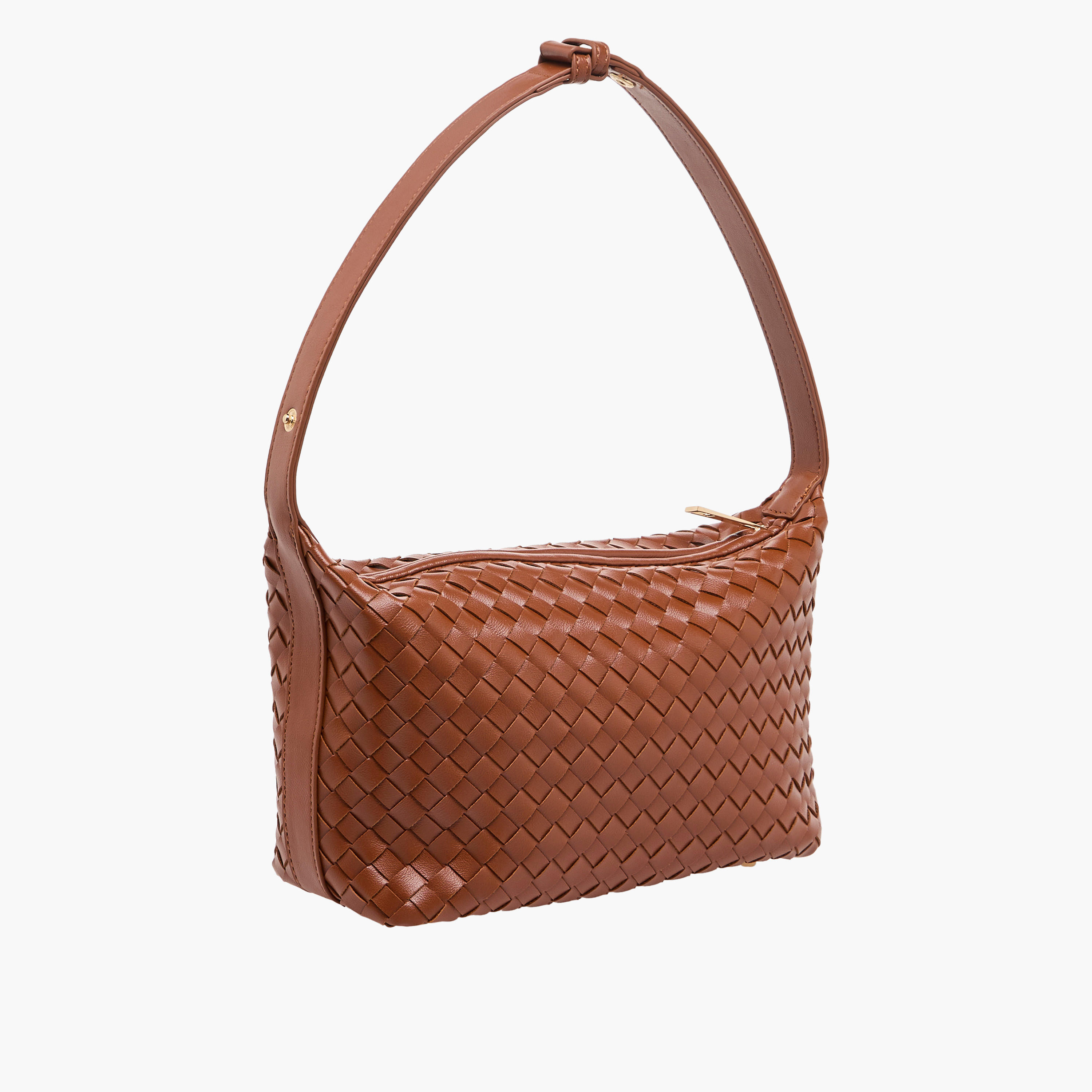 Sasha Tia Textured Shoulder Bag with Strap Handle-women-bagsandwallets-handbags-image-4