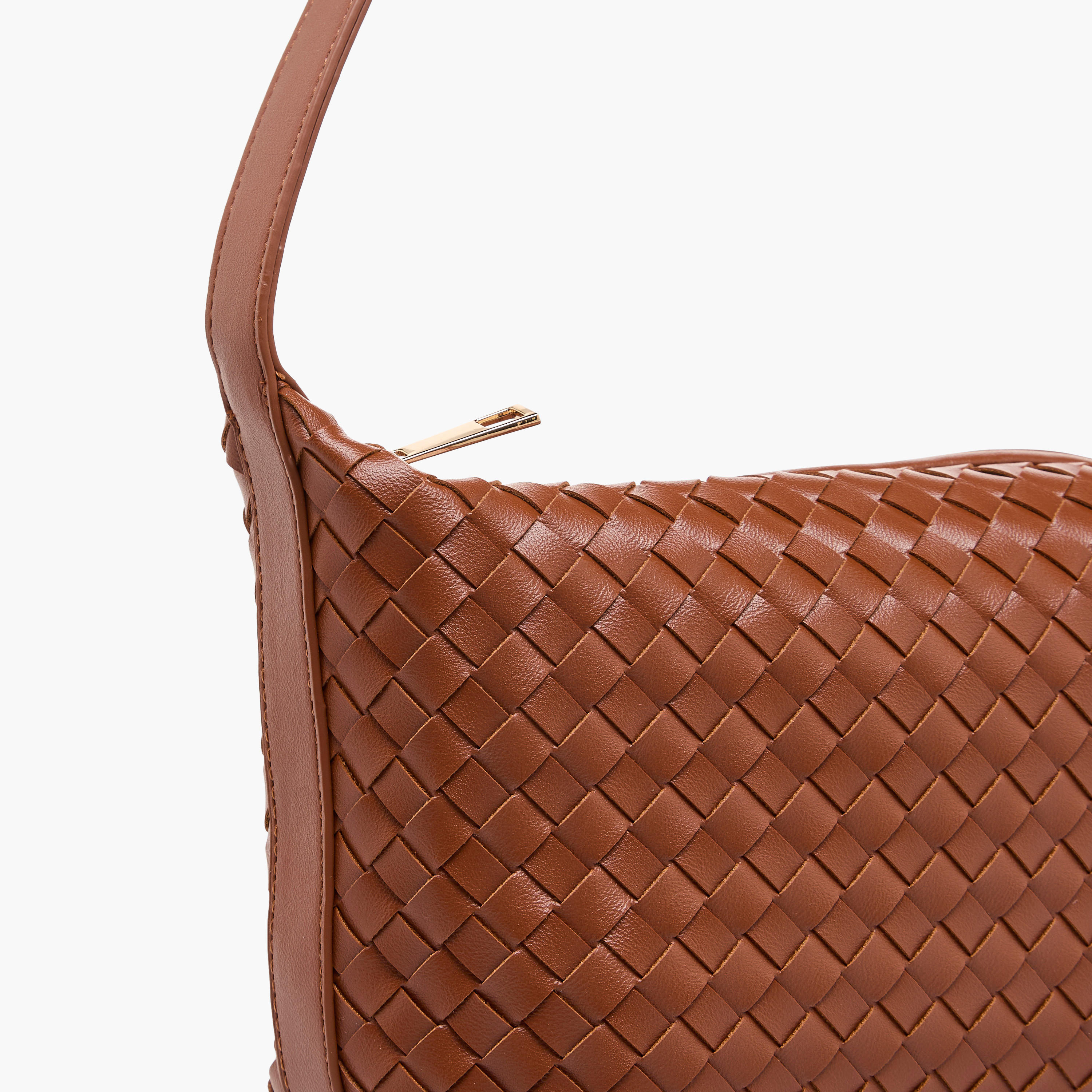 Sasha Tia Textured Shoulder Bag with Strap Handle-women-bagsandwallets-handbags-image-5