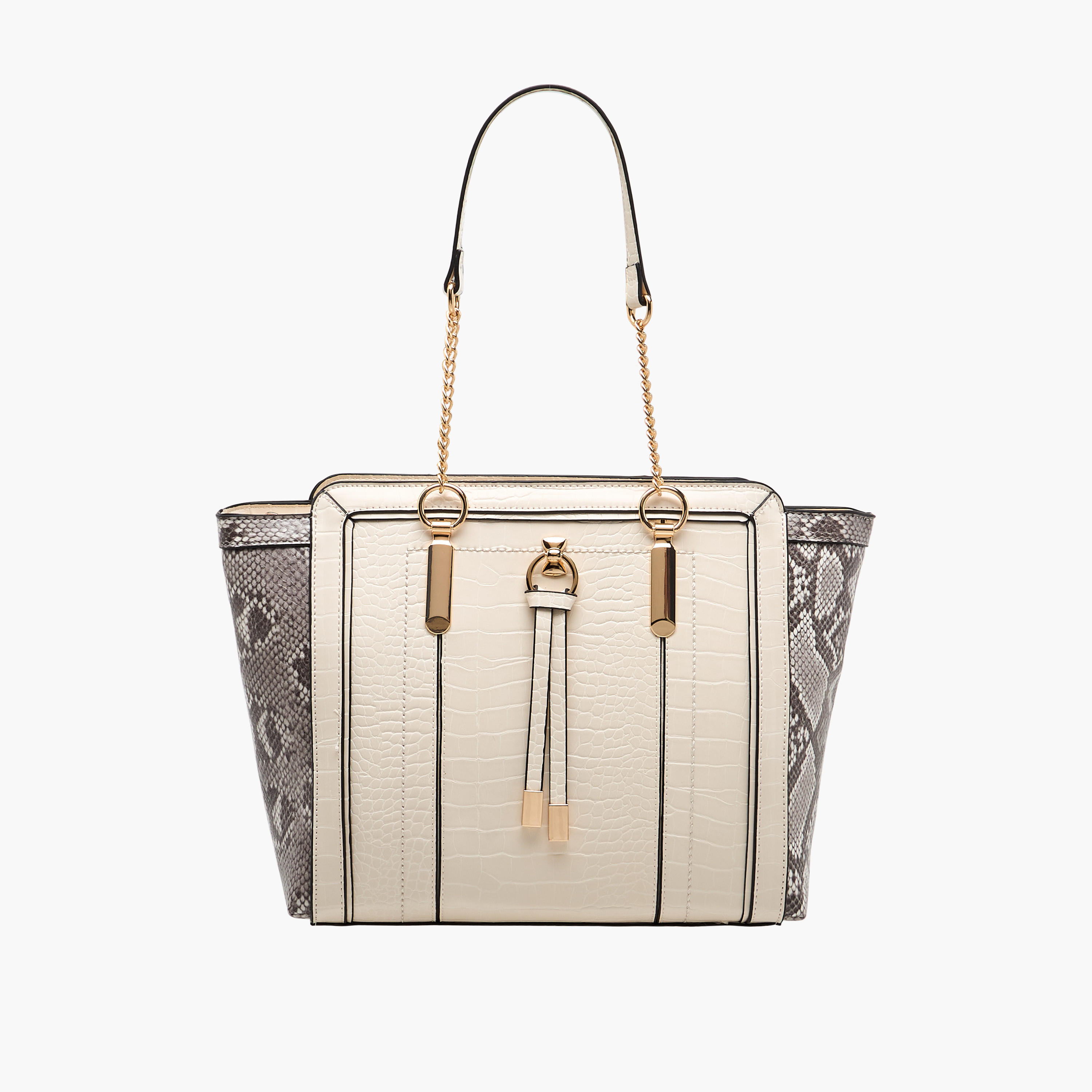 شنطة توتي بمقابض مزدوجة وطبعات حيوانات تيا من ساشا-women-bagsandwallets-handbags-image-1