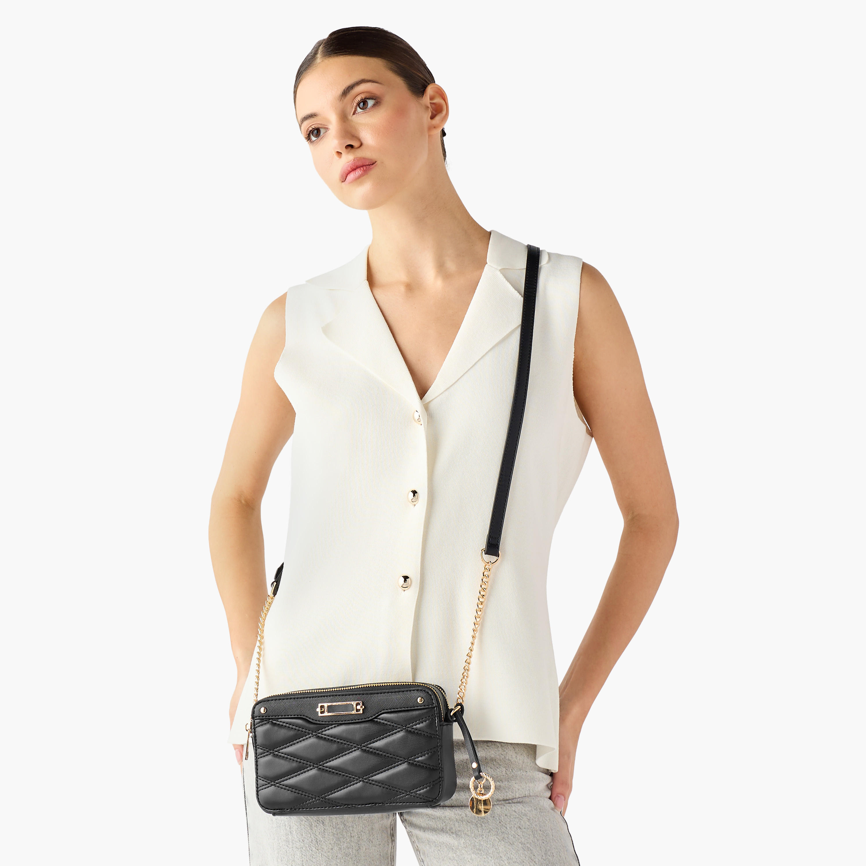 شنطة كروس بودي مبطنة بحزام قابل للتعديل تيا من ساشا-women-bagsandwallets-handbags-image-2